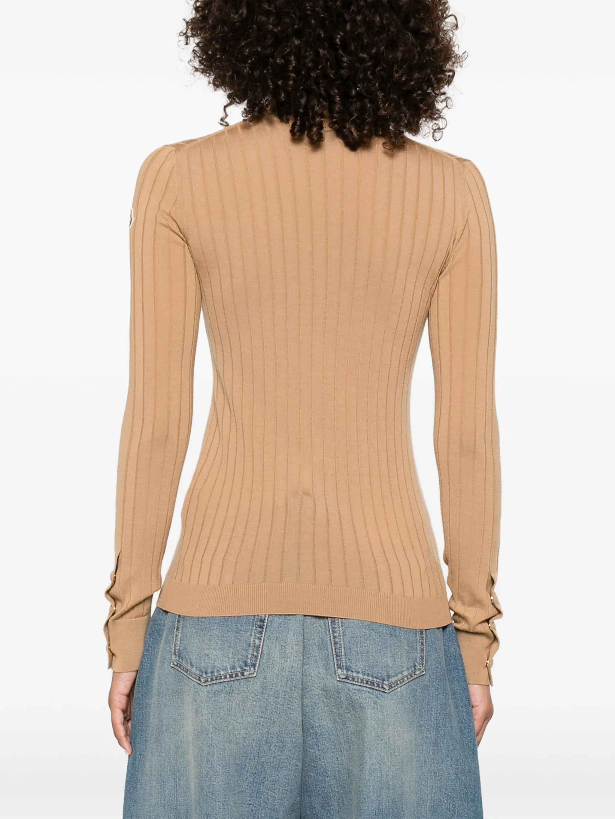 logo-patch ribbed top