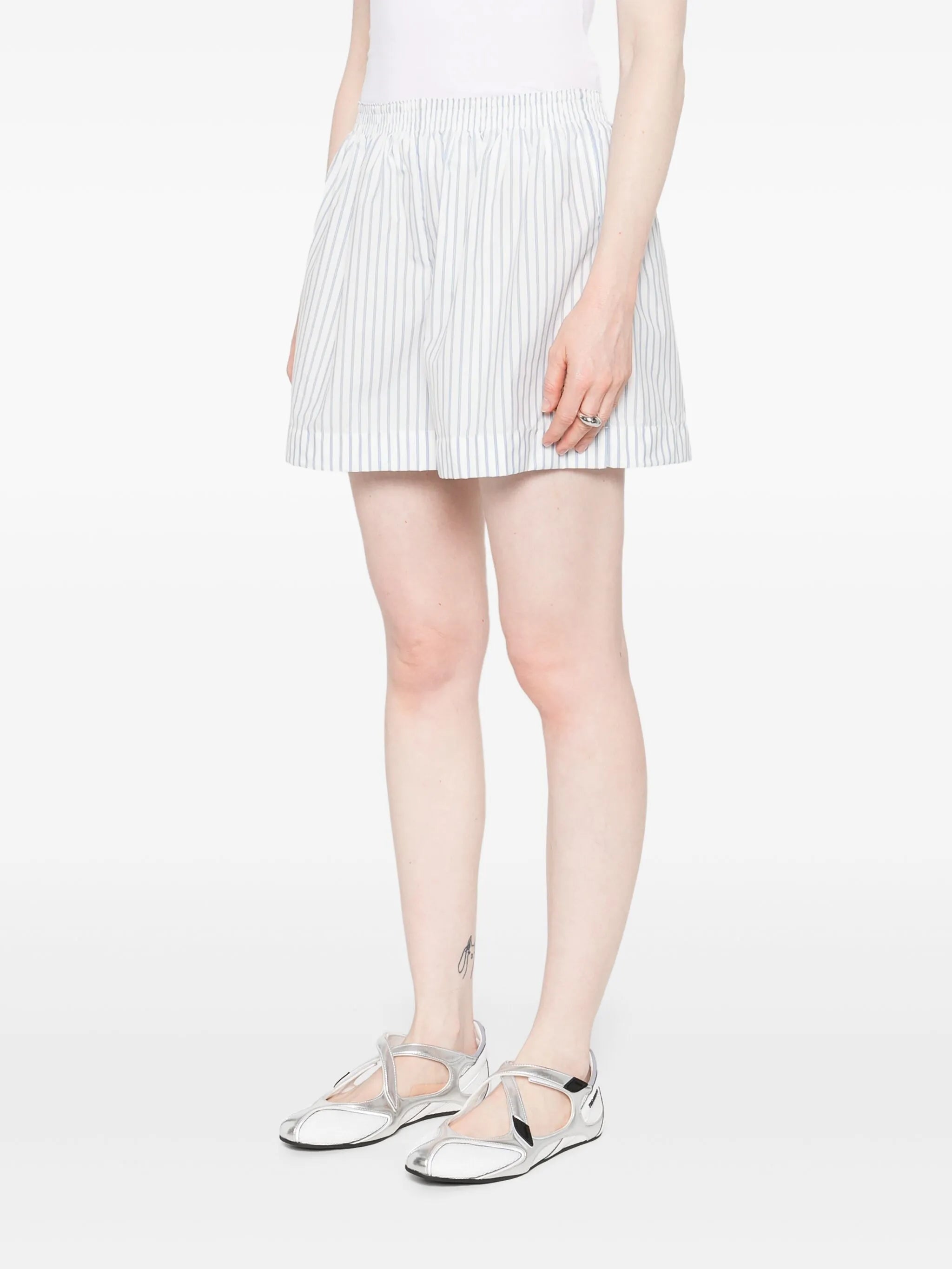 striped shorts