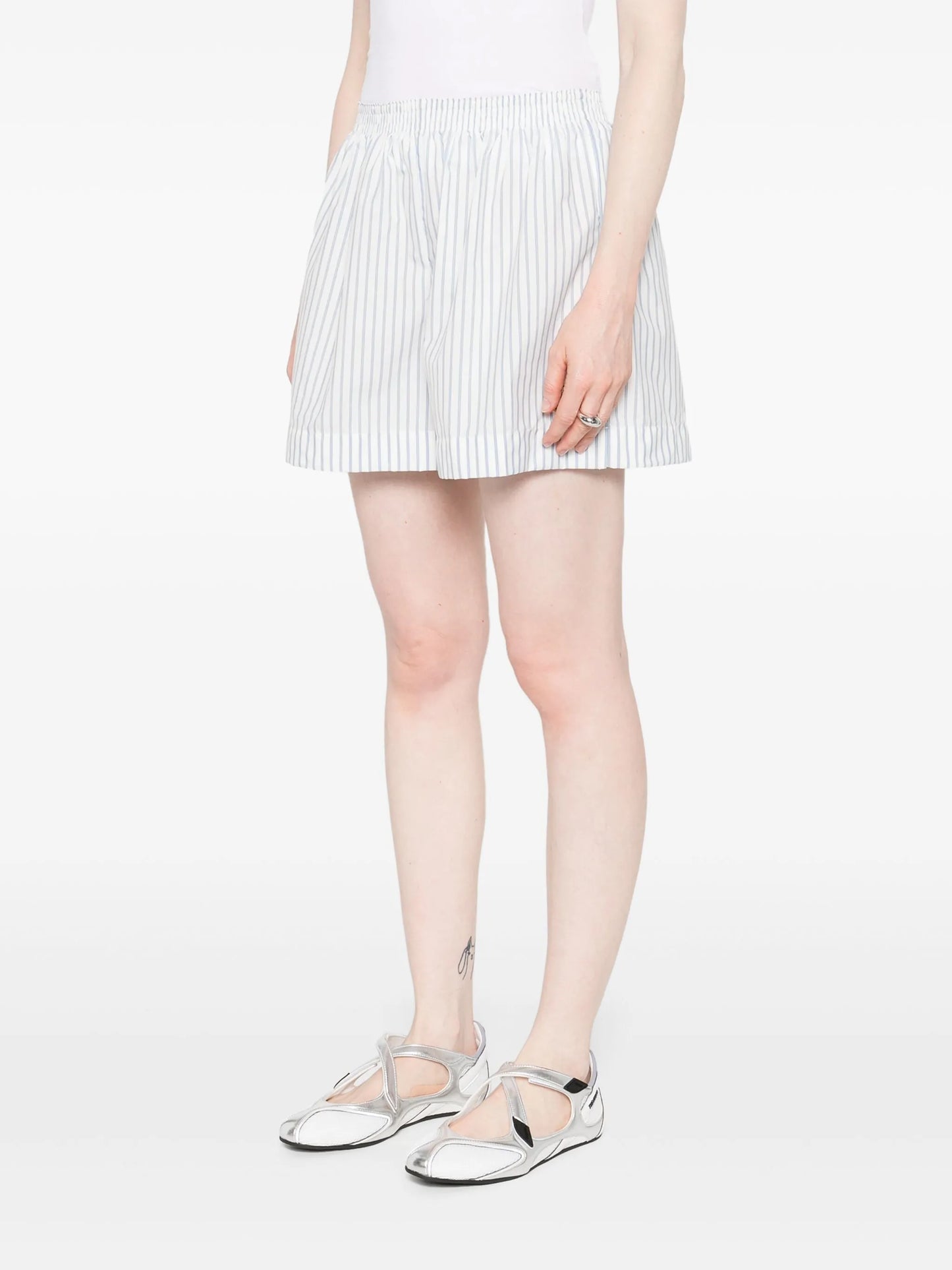 striped shorts