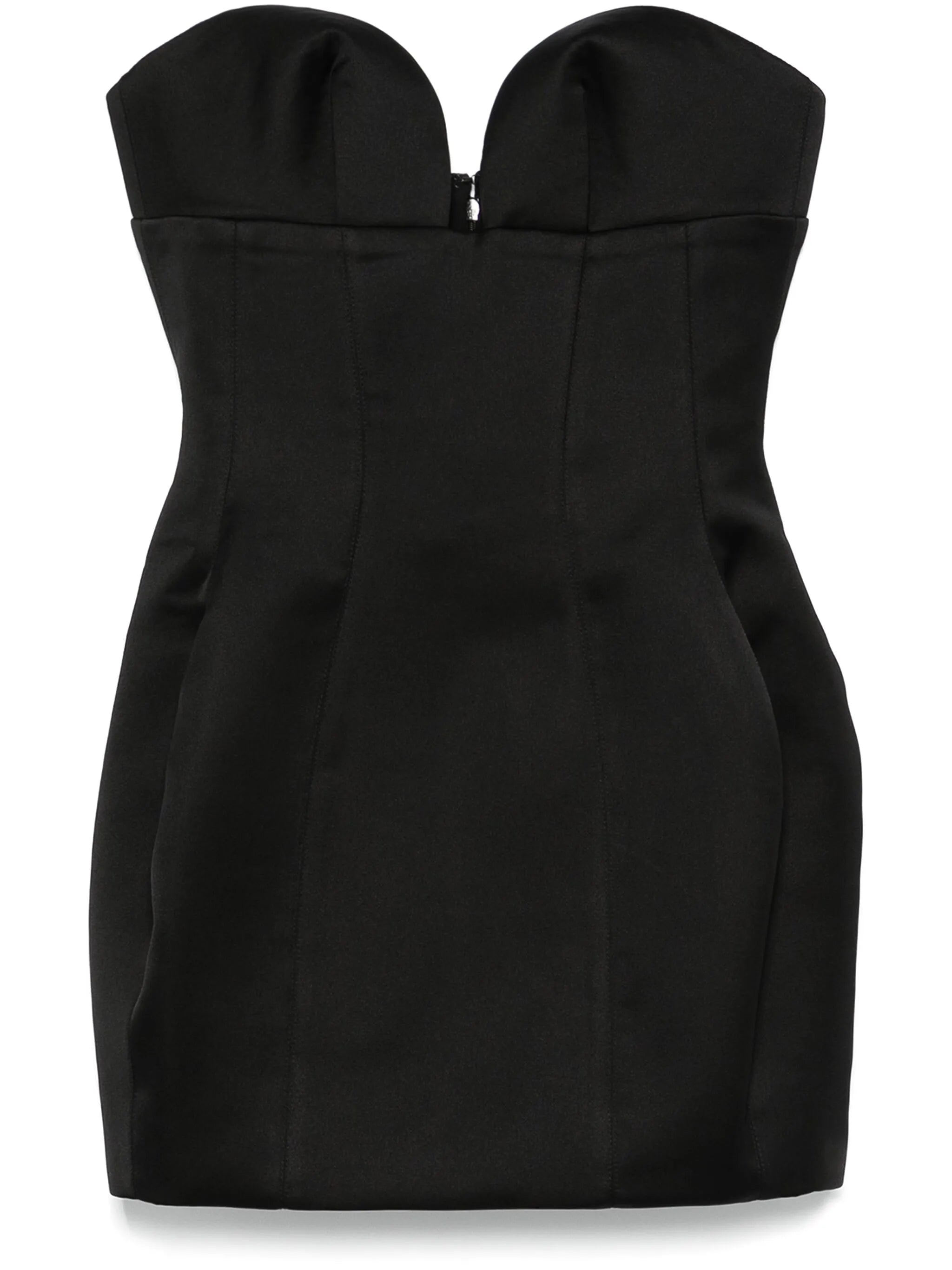 sweetheart-neck balloon mini dress