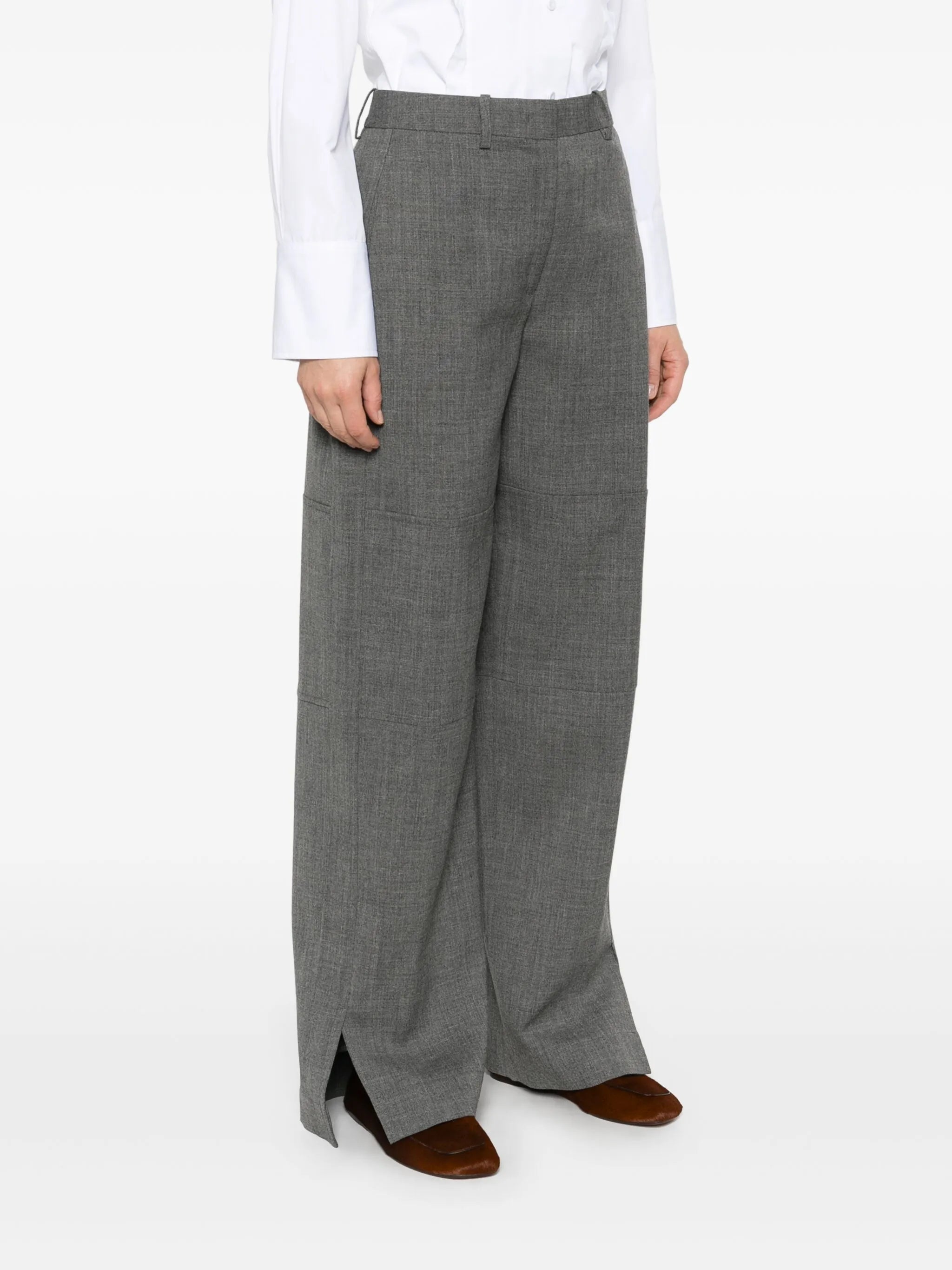 virgin wool trousers