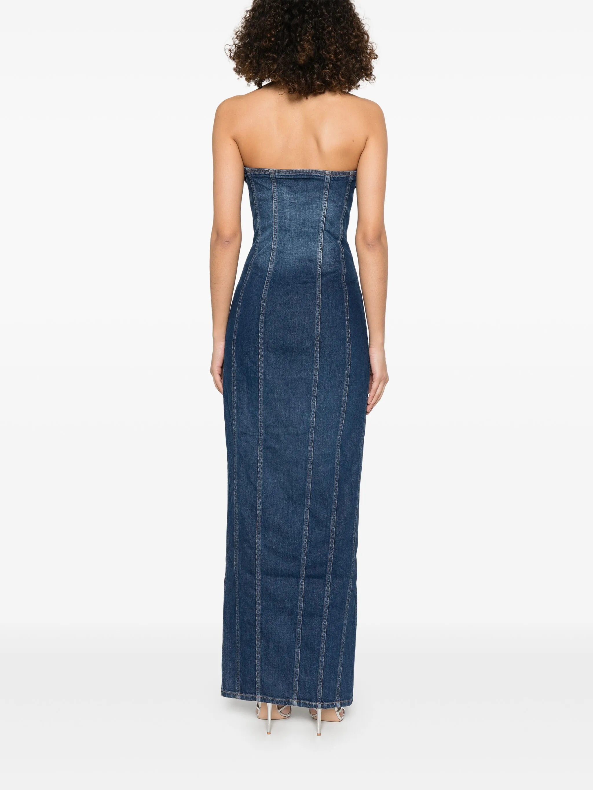 denim maxi dress