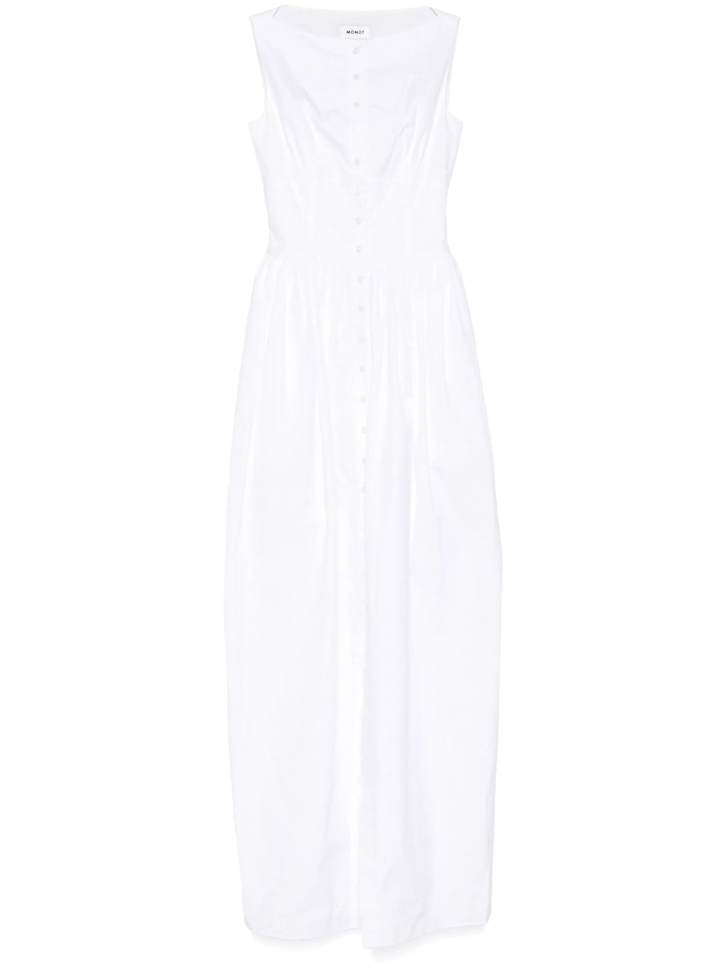 sleeveless balloon maxi dress