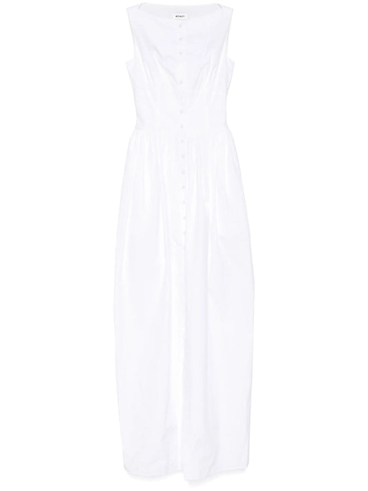 sleeveless balloon maxi dress