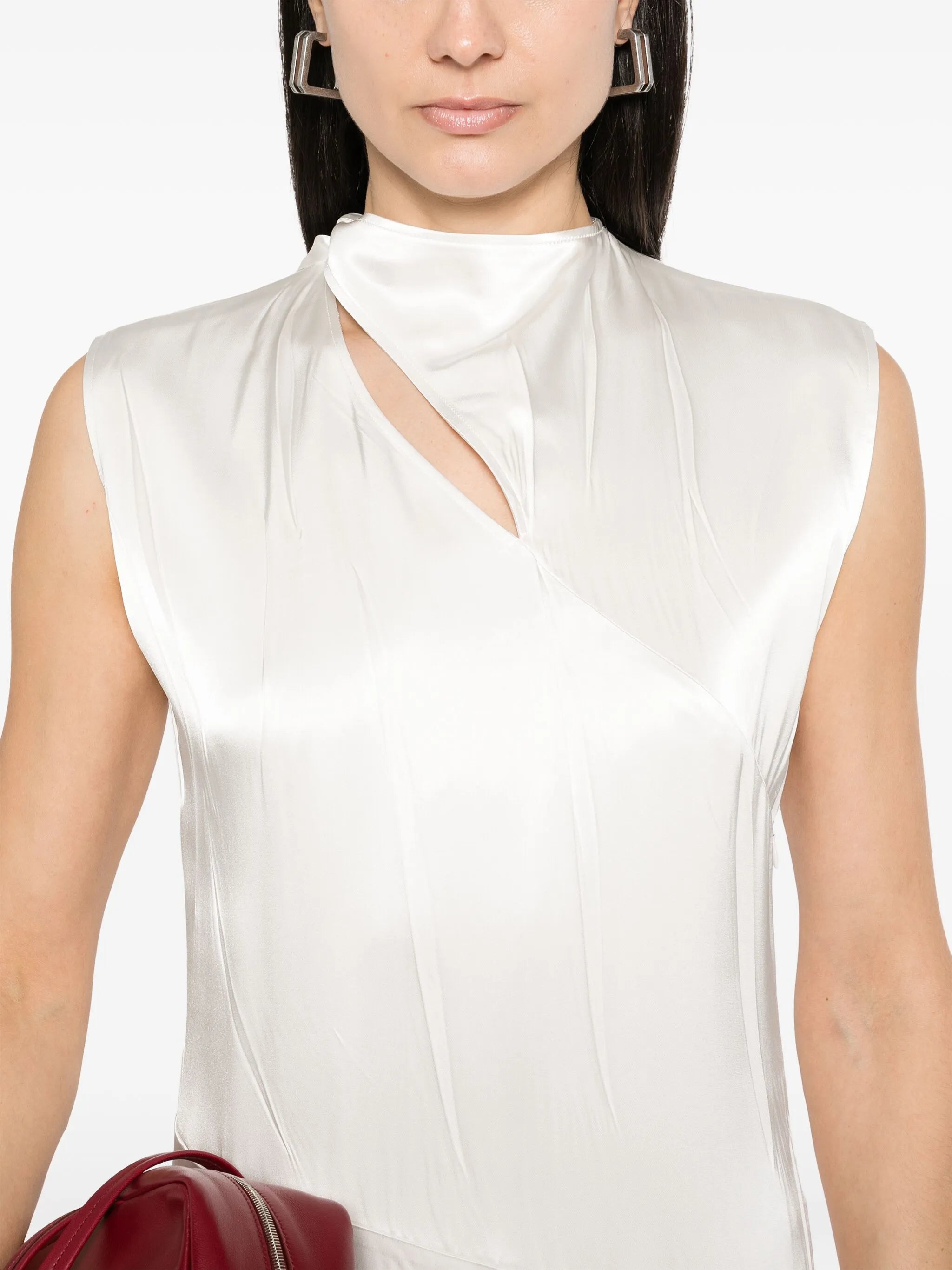 satin midi dress