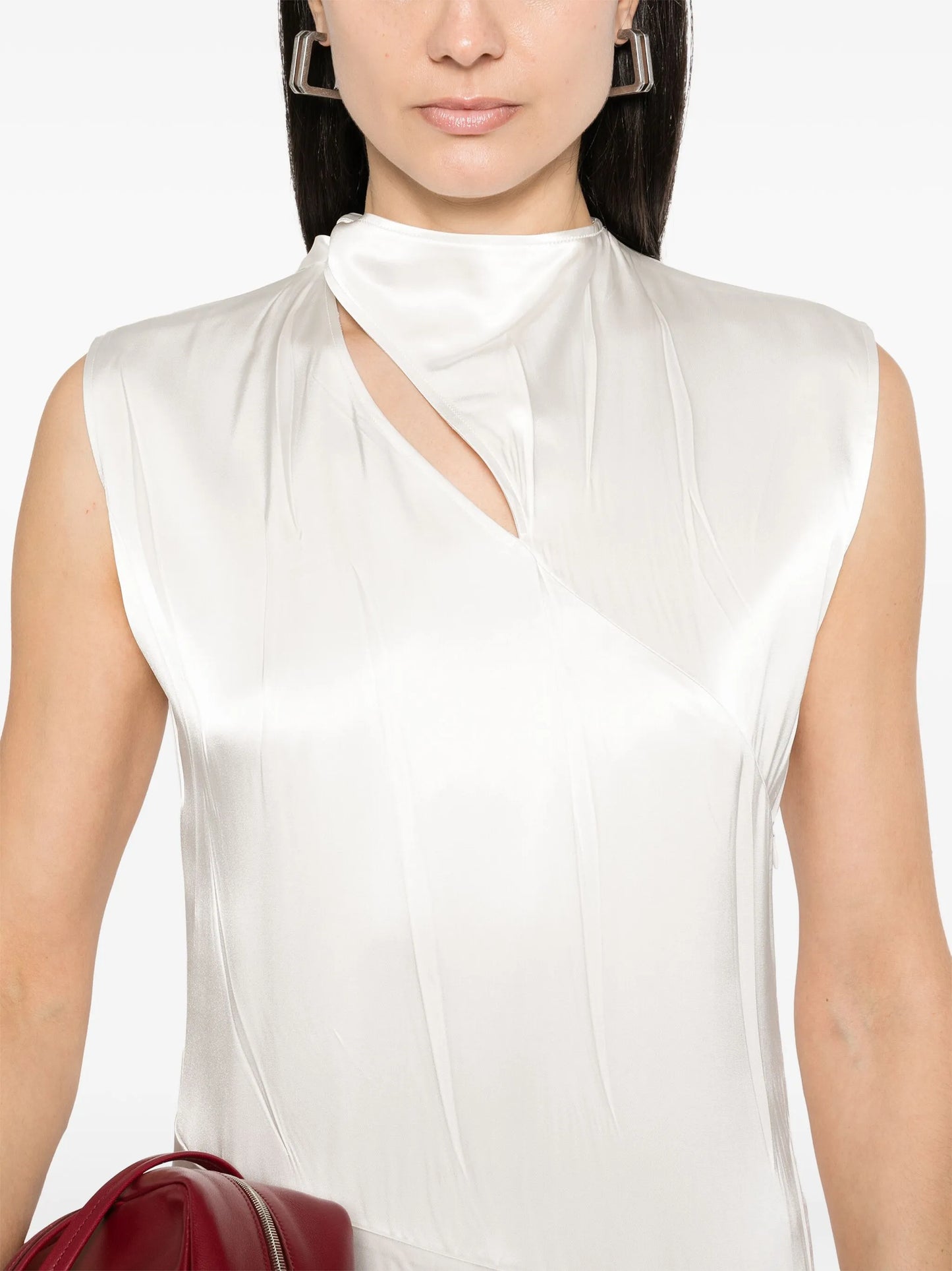 satin midi dress