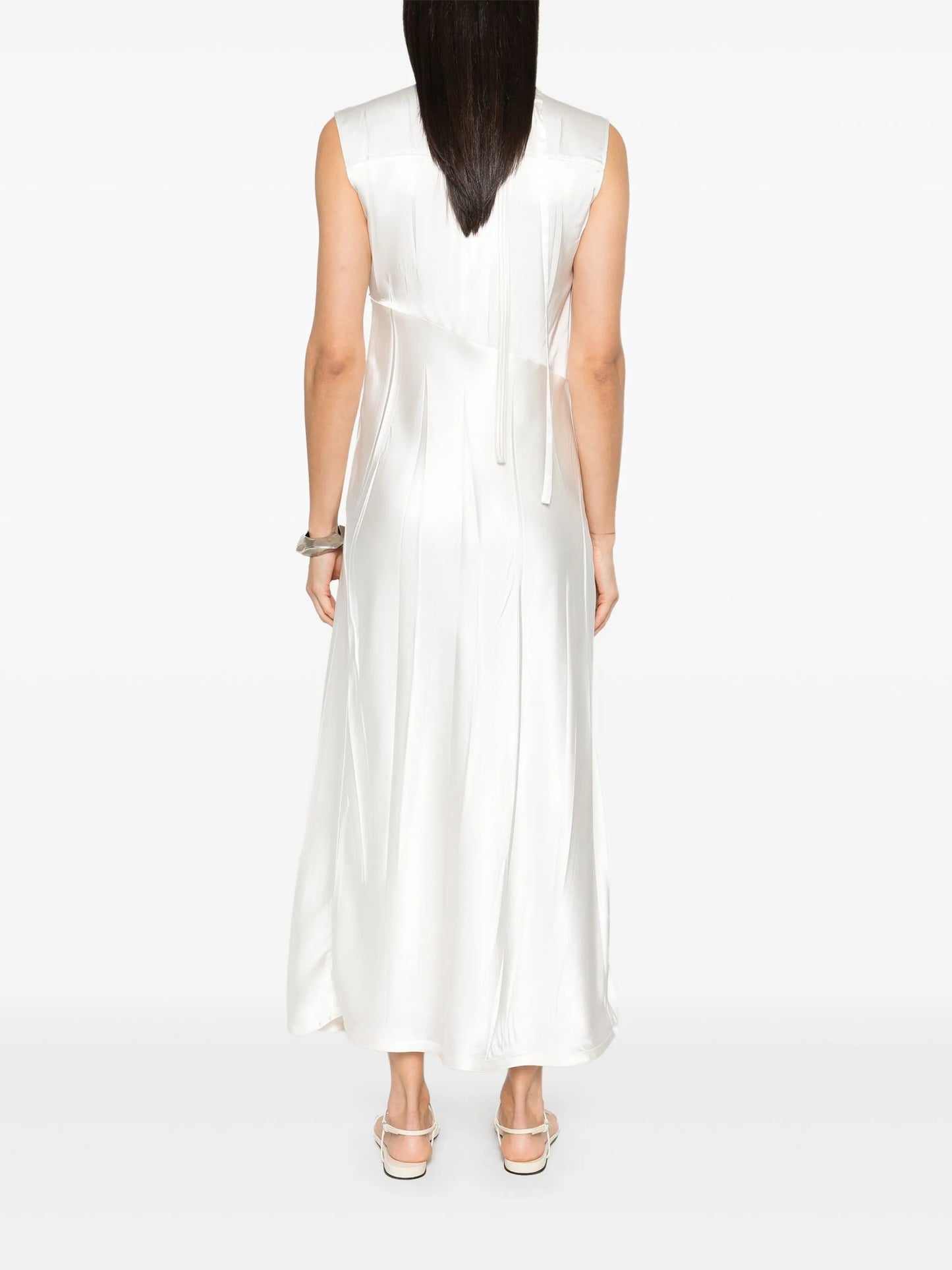 satin midi dress