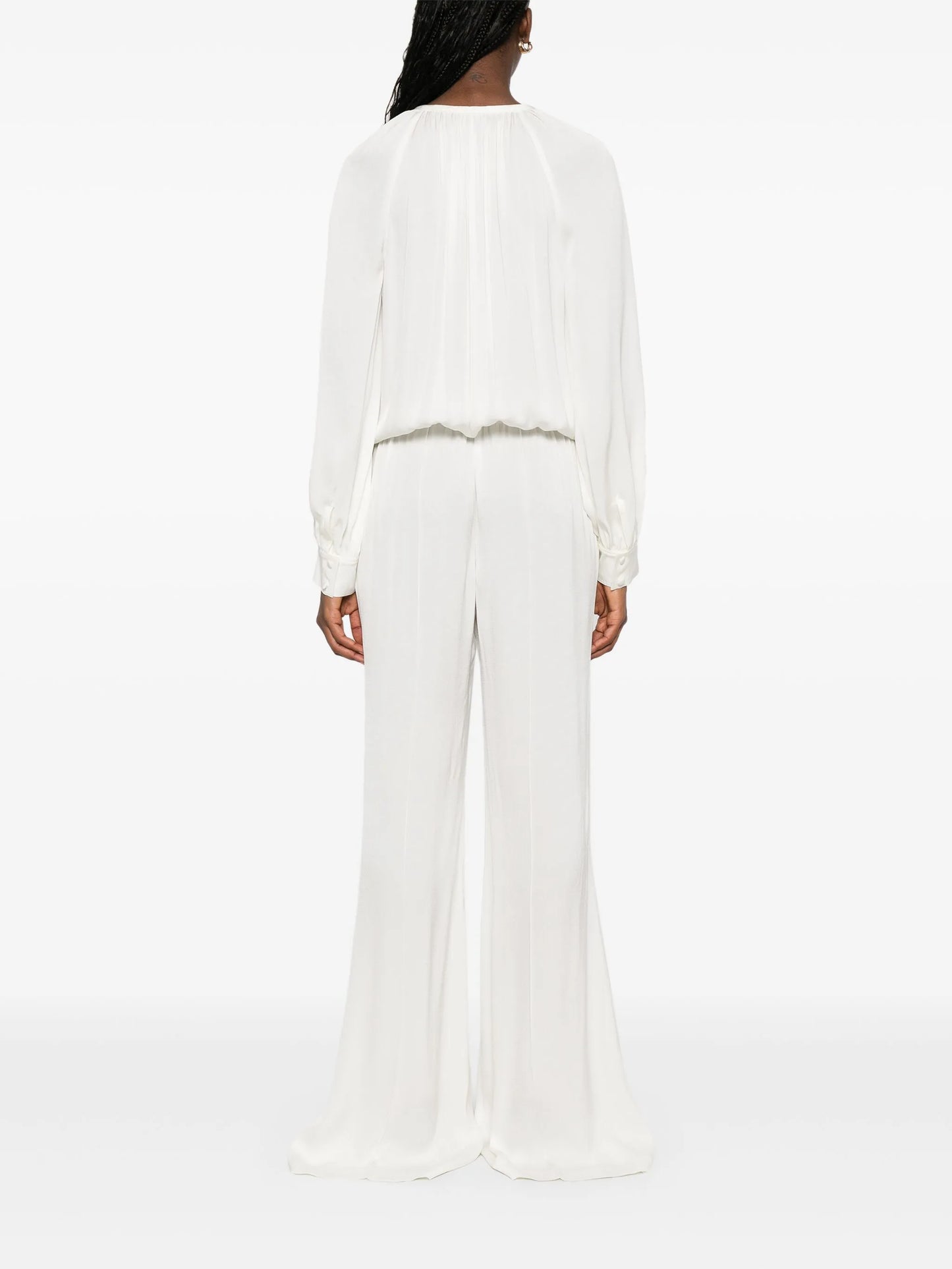 tie-neck jumpsuit