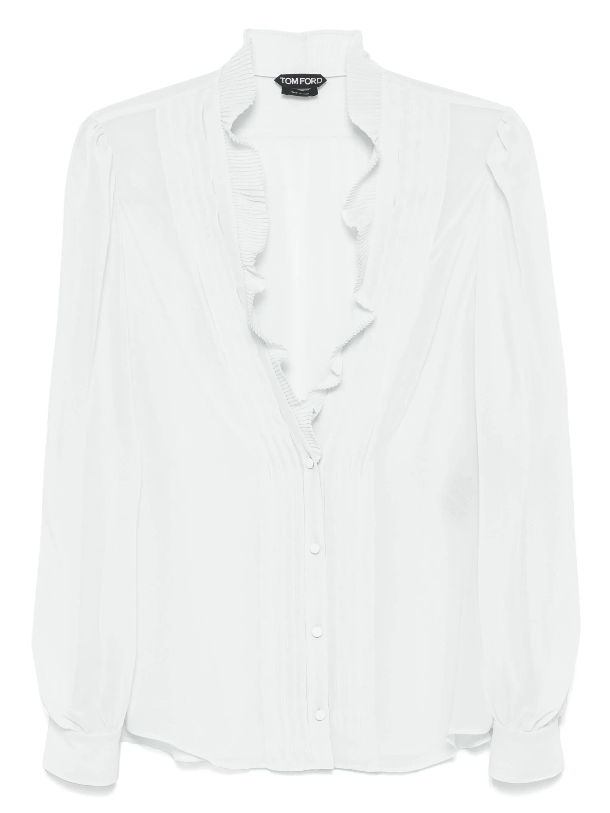 pintuck-detailed blouse