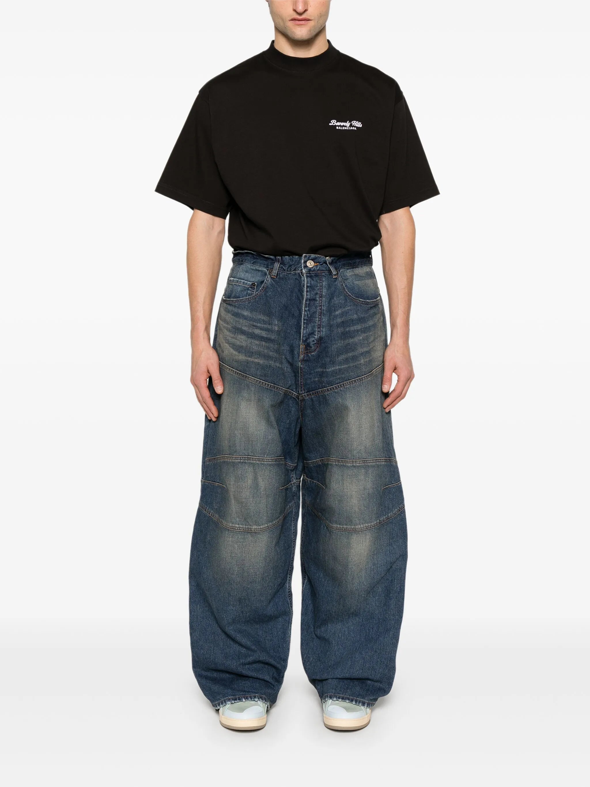 logo-patch jeans