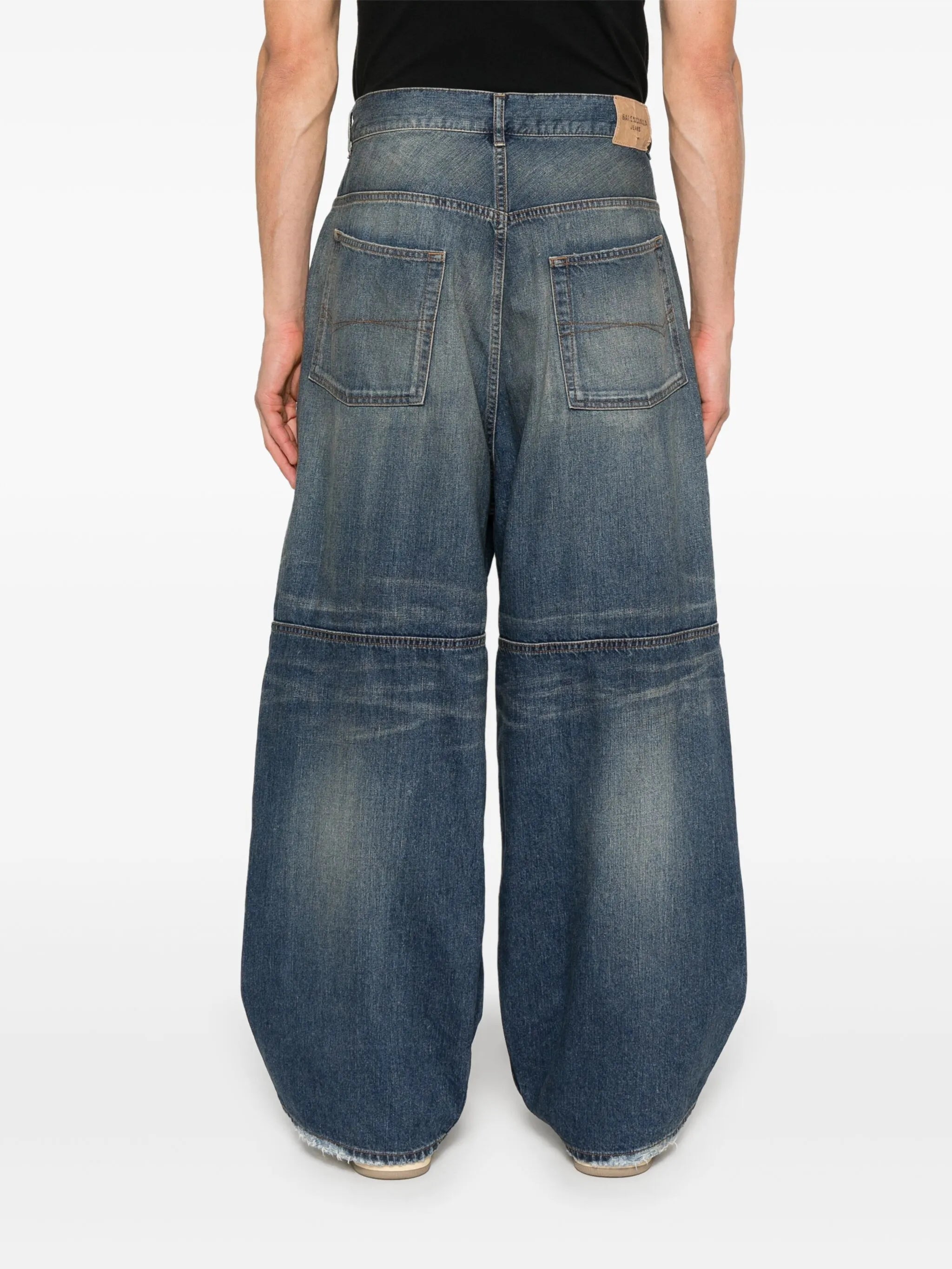 logo-patch jeans