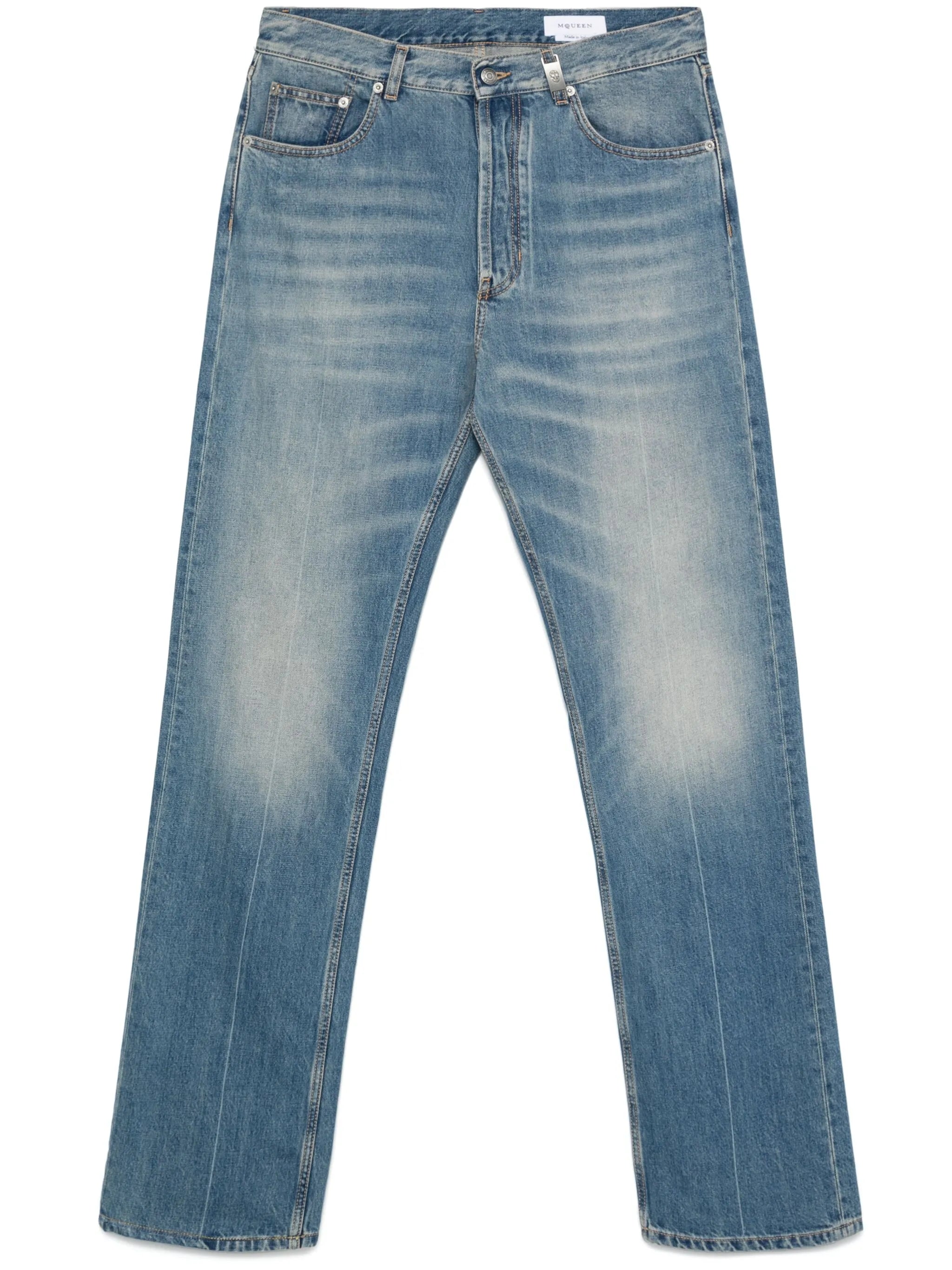 straight-leg jeans