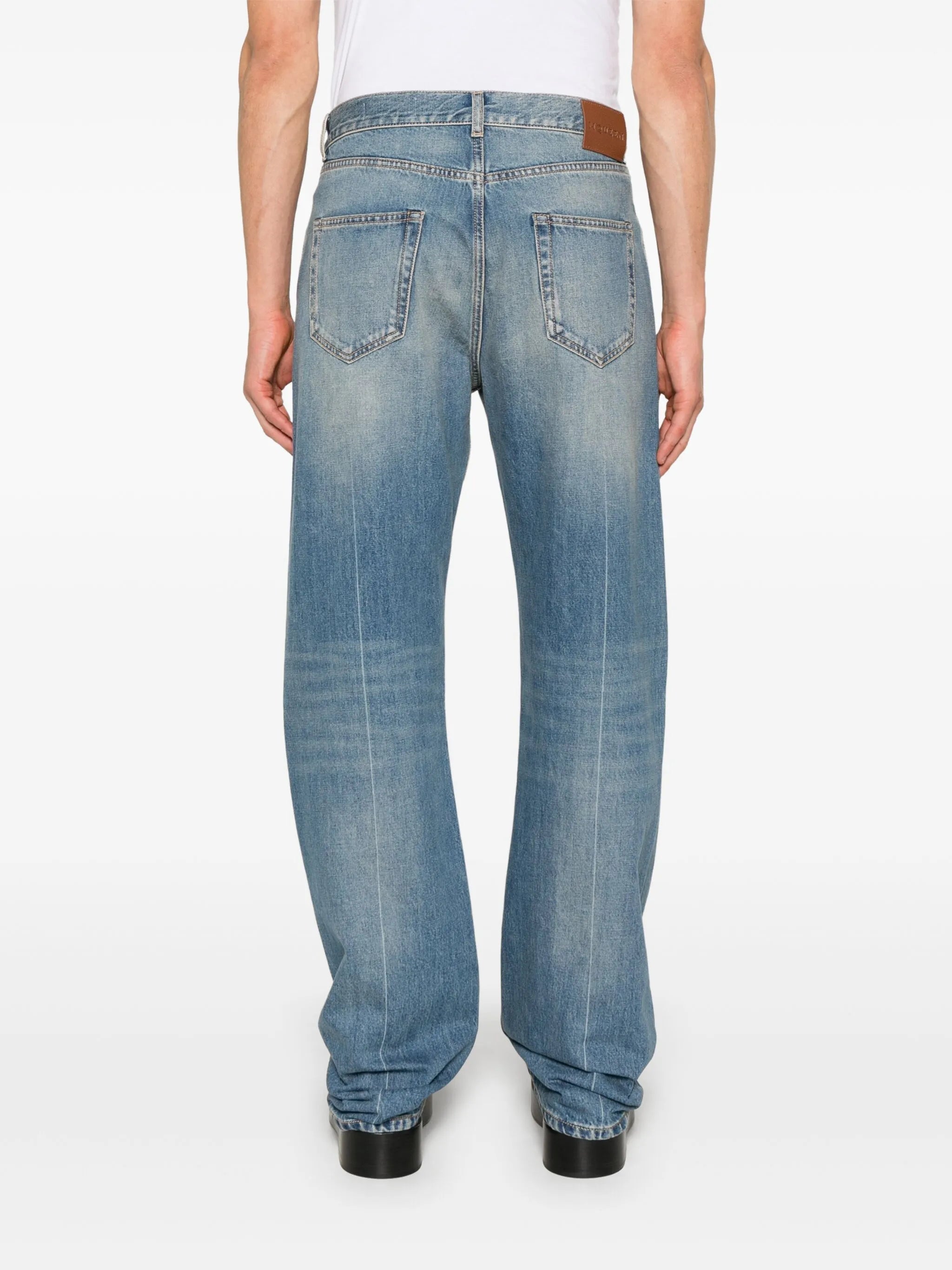 straight-leg jeans
