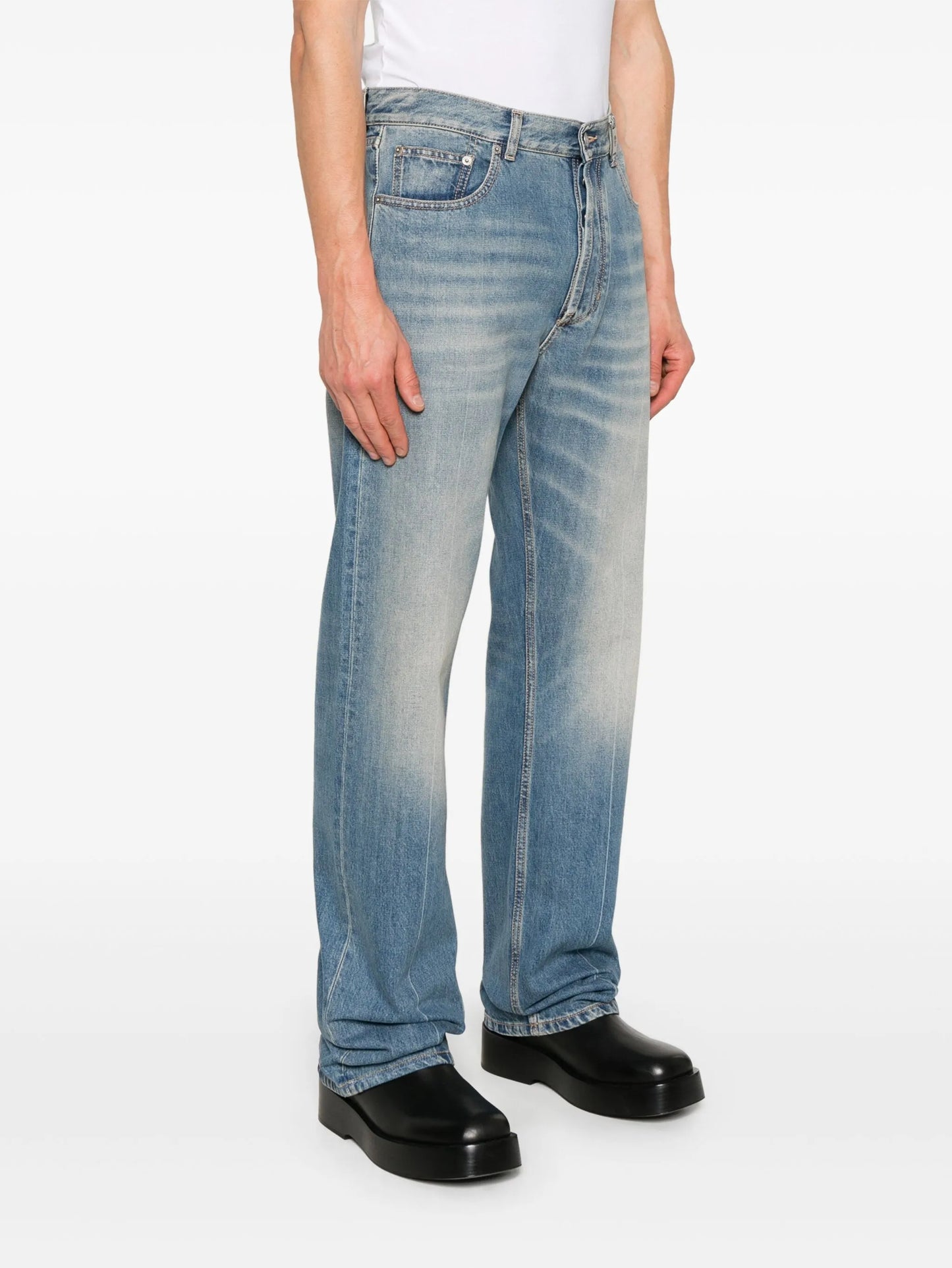 straight-leg jeans