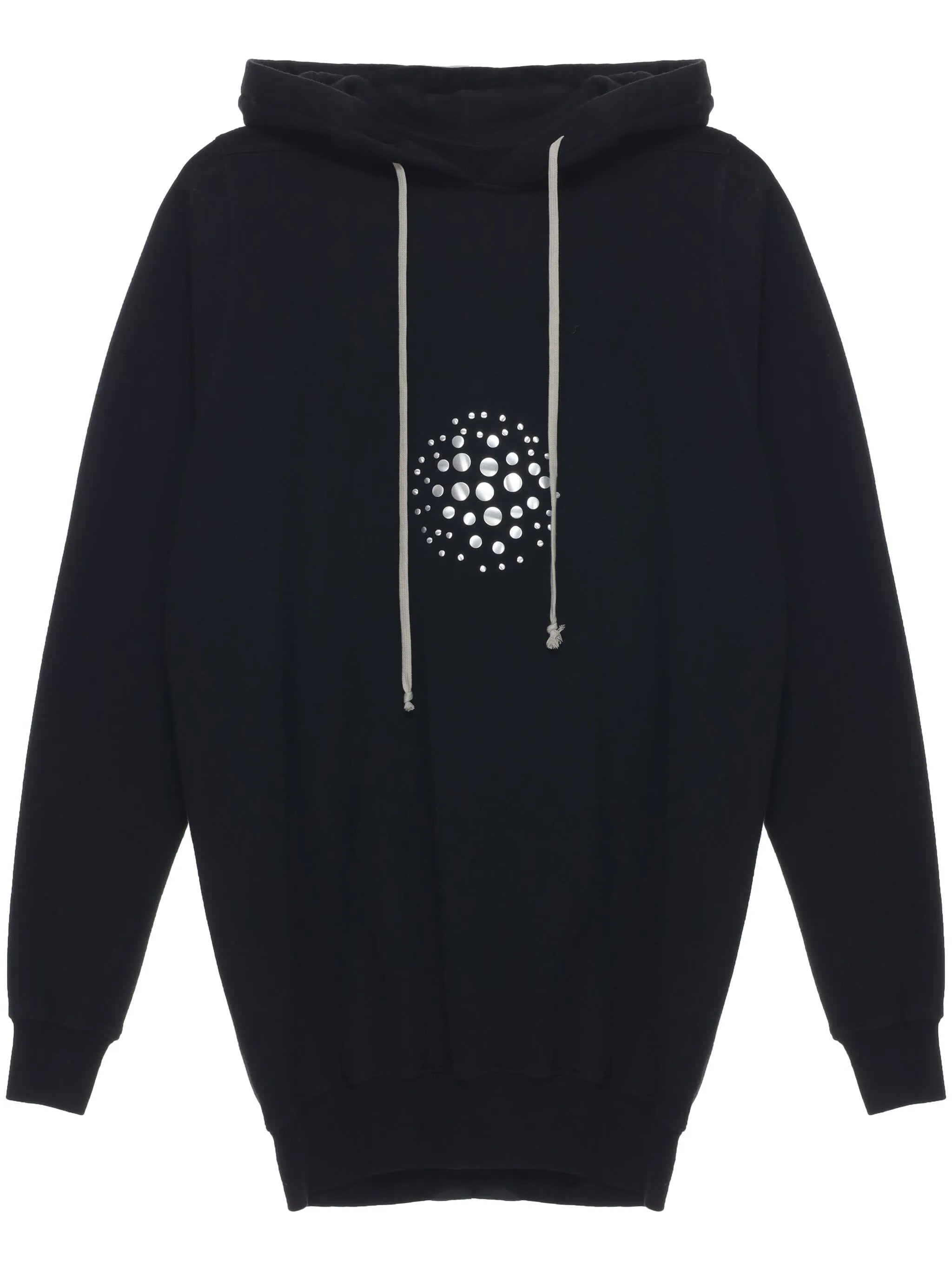 mirrored-stud hoodie