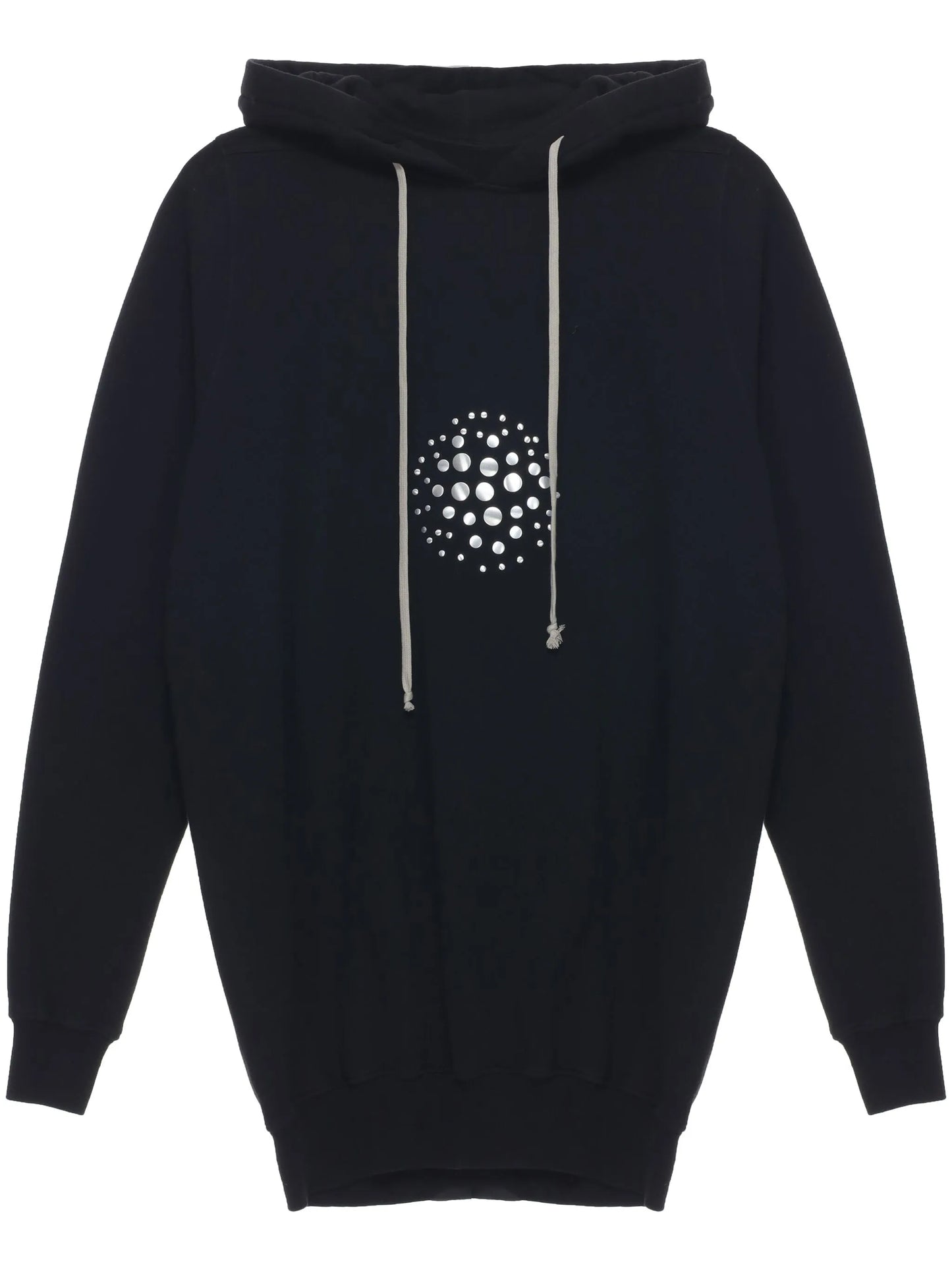 mirrored-stud hoodie