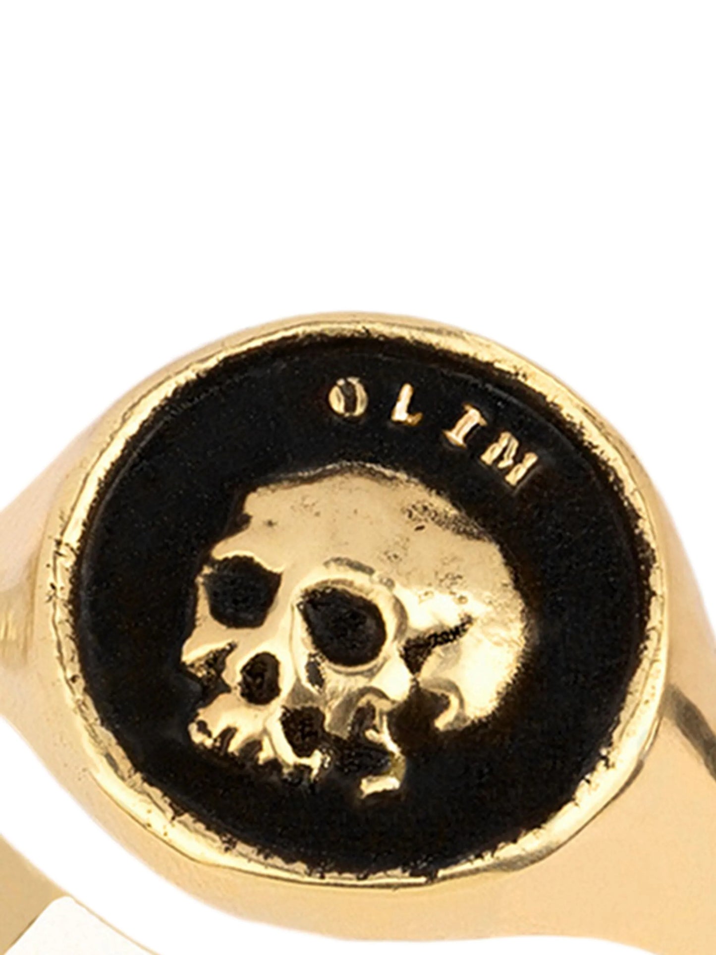 14K yellow gold What Once Was signet ring
