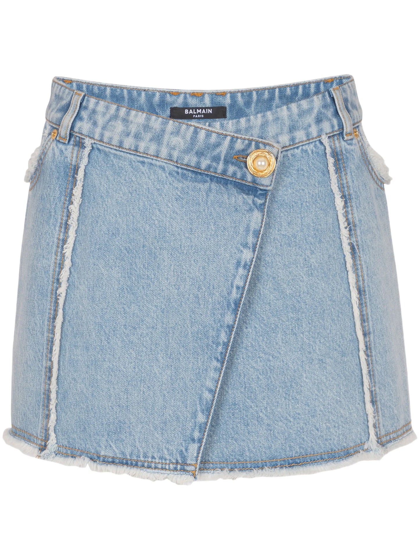 denim mini skirt