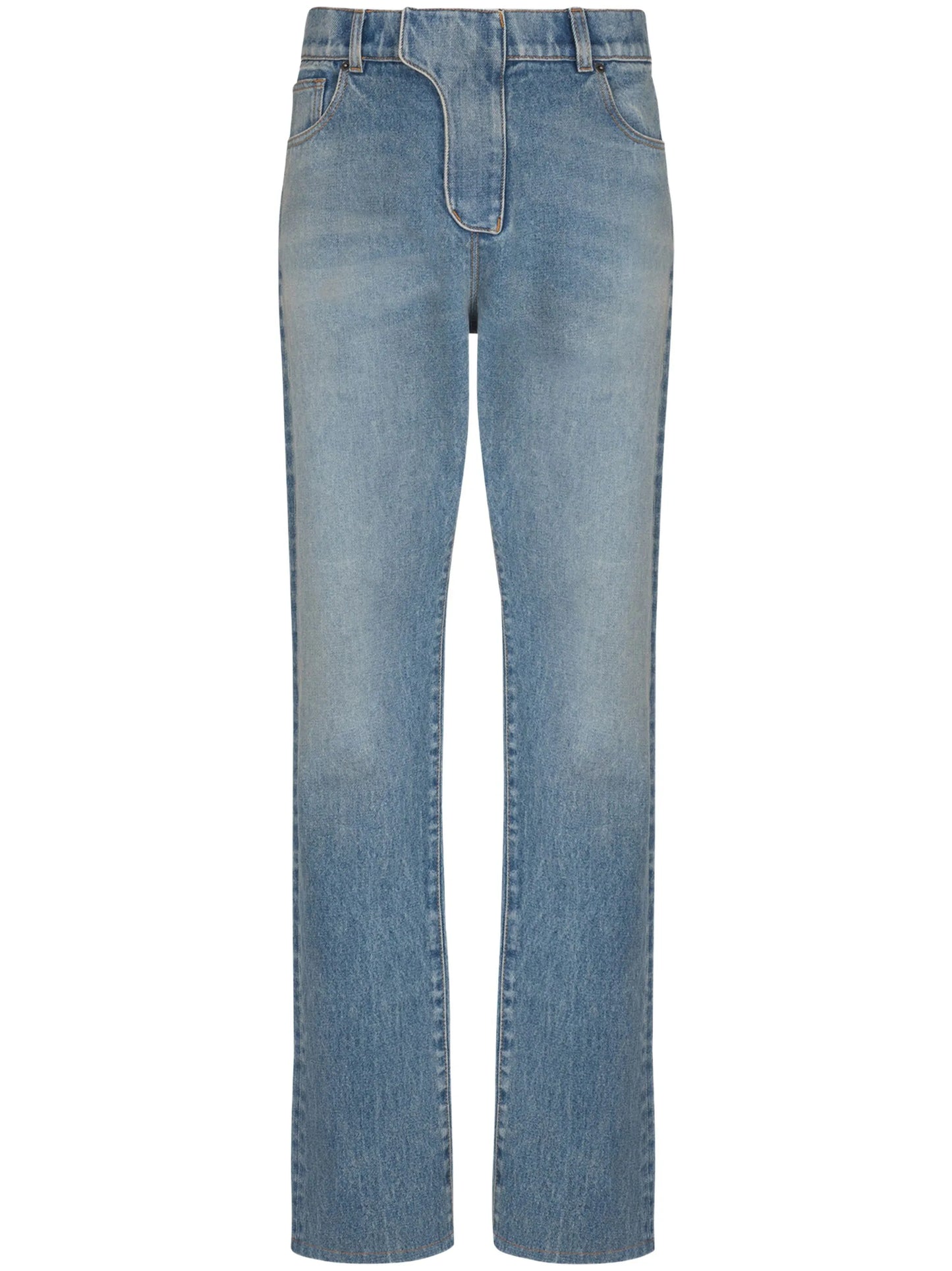 straight-leg jeans