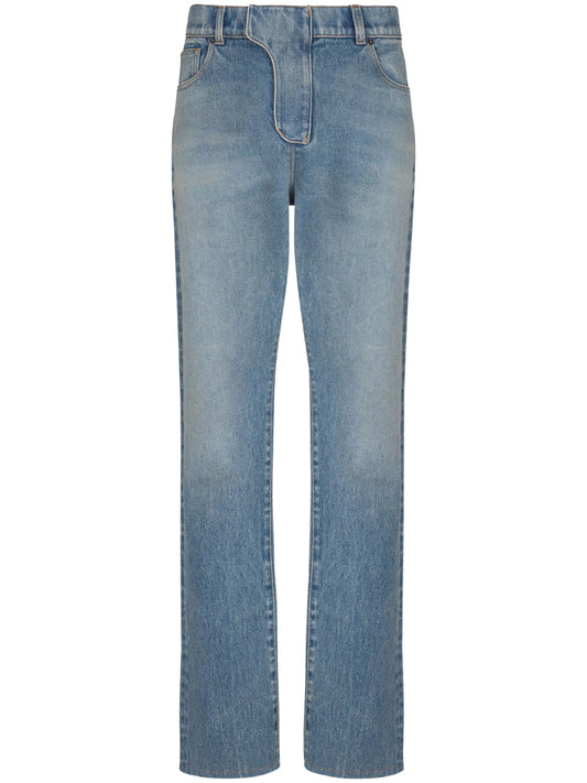 straight-leg jeans