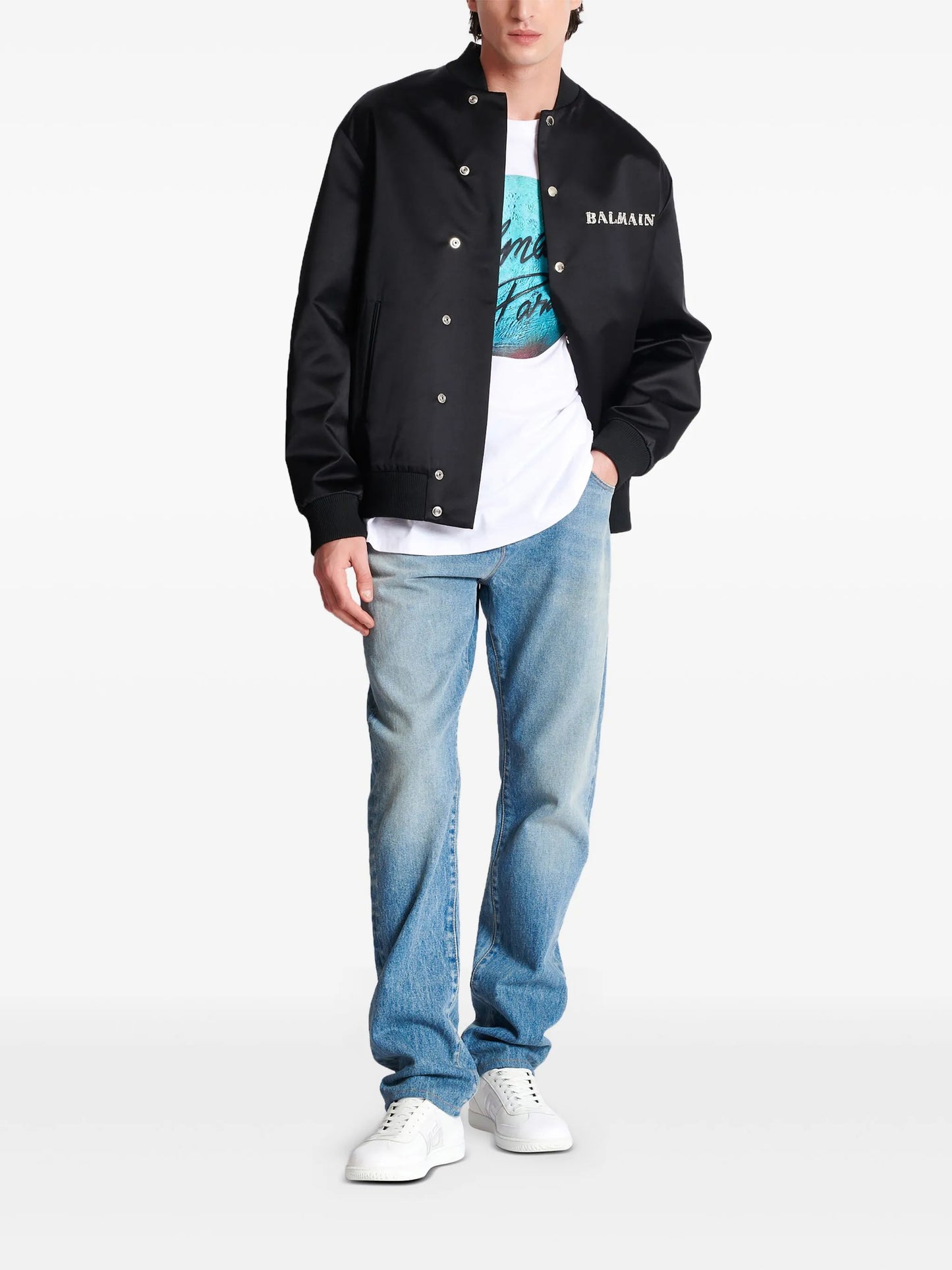 straight-leg jeans