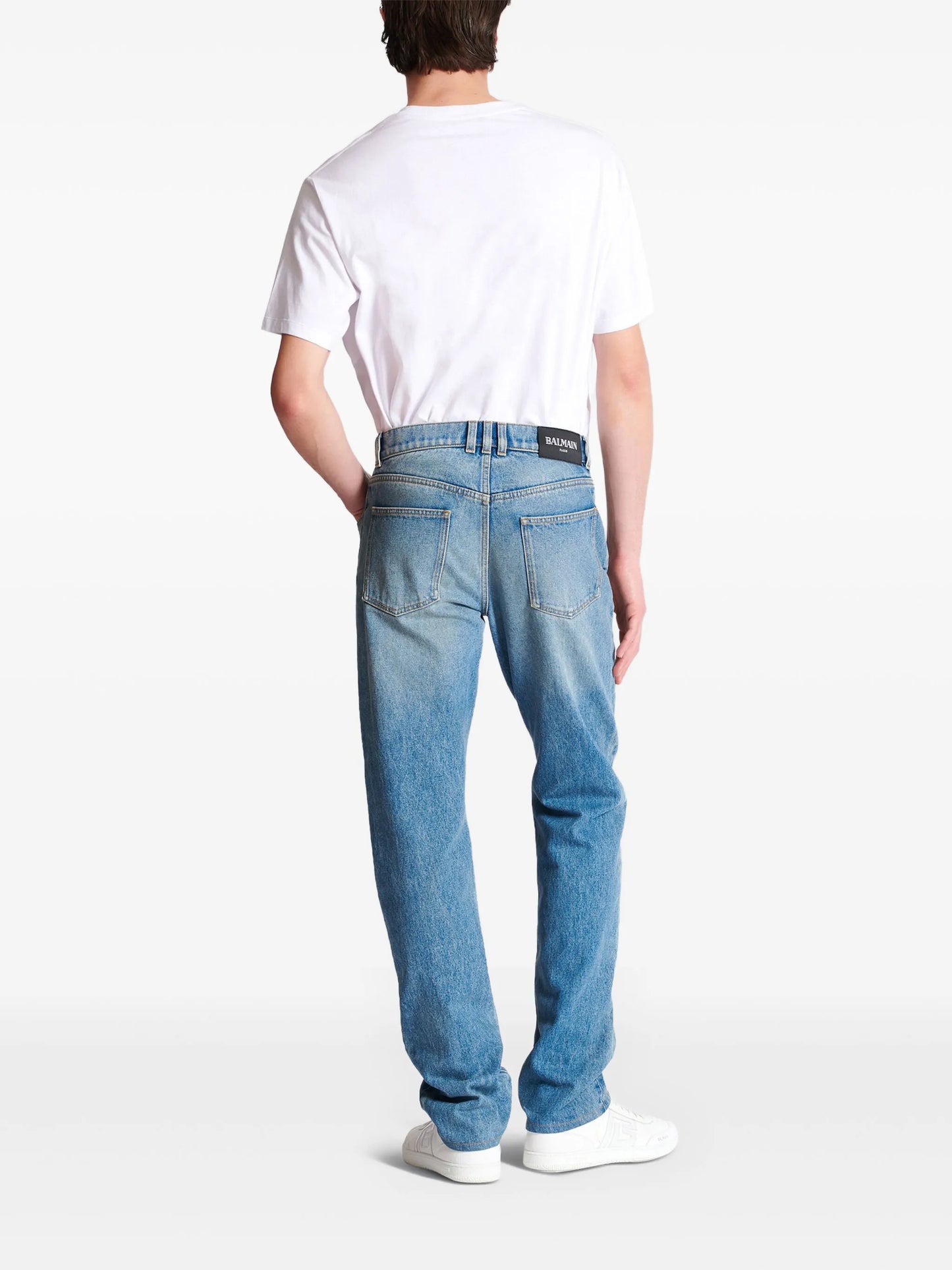 straight-leg jeans