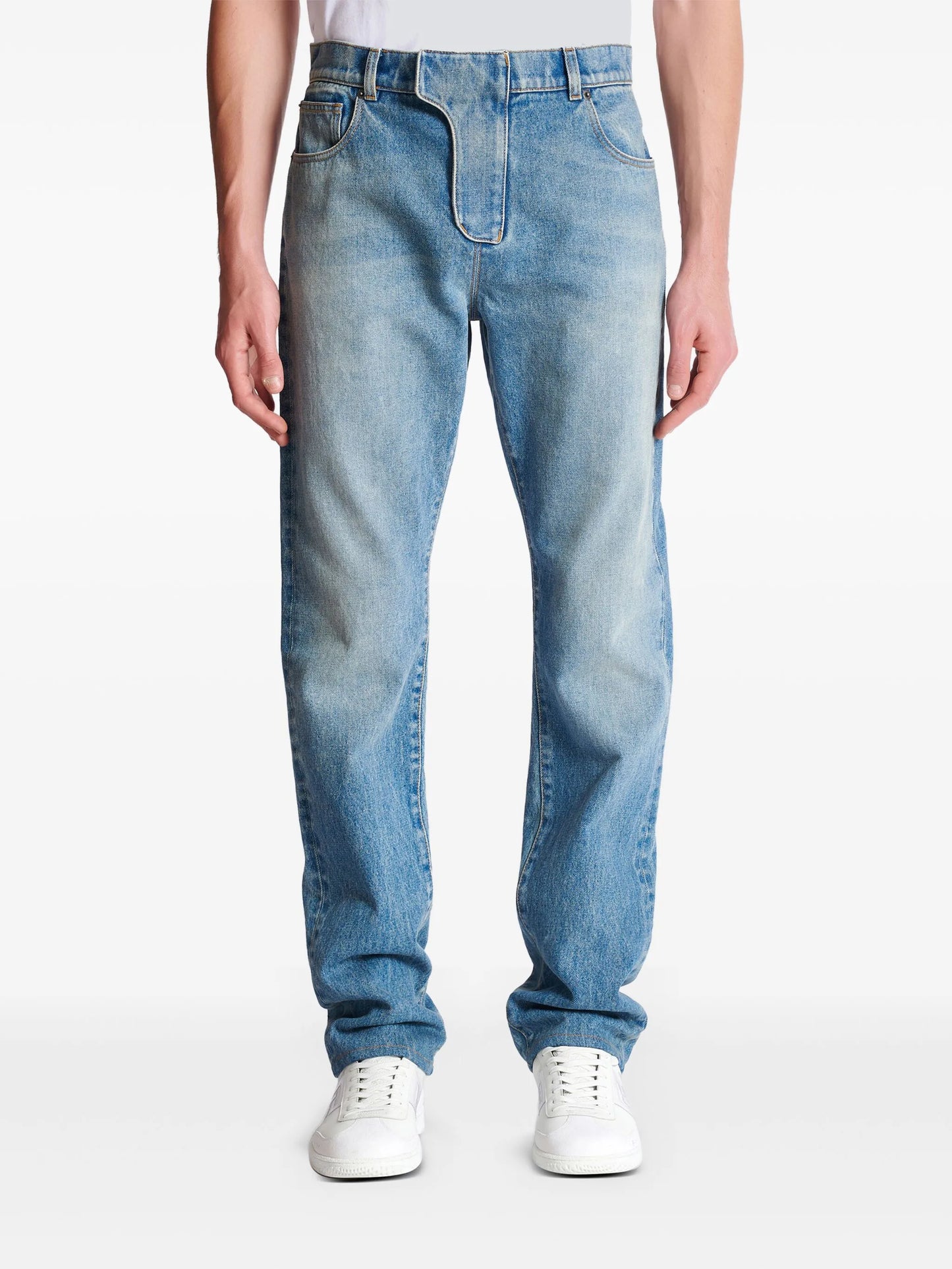 straight-leg jeans