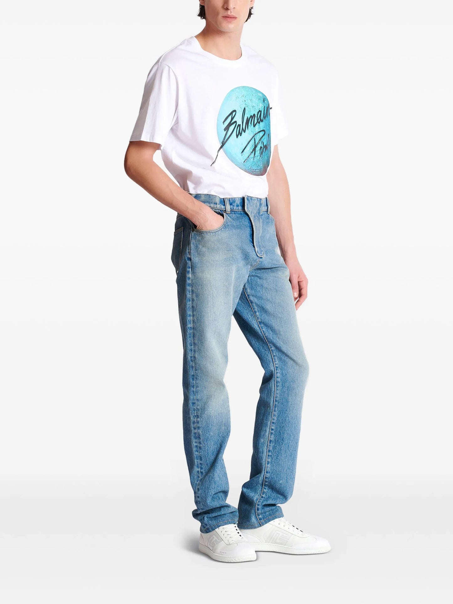 straight-leg jeans