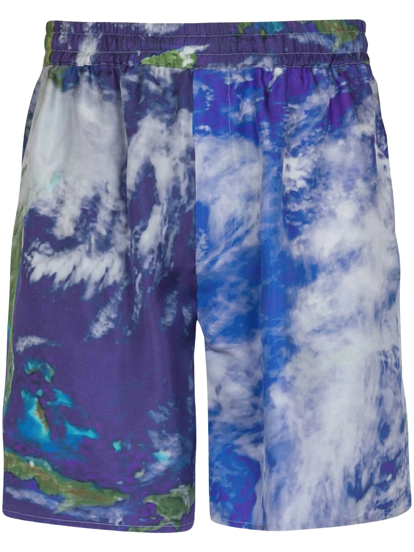 Earth-print shorts