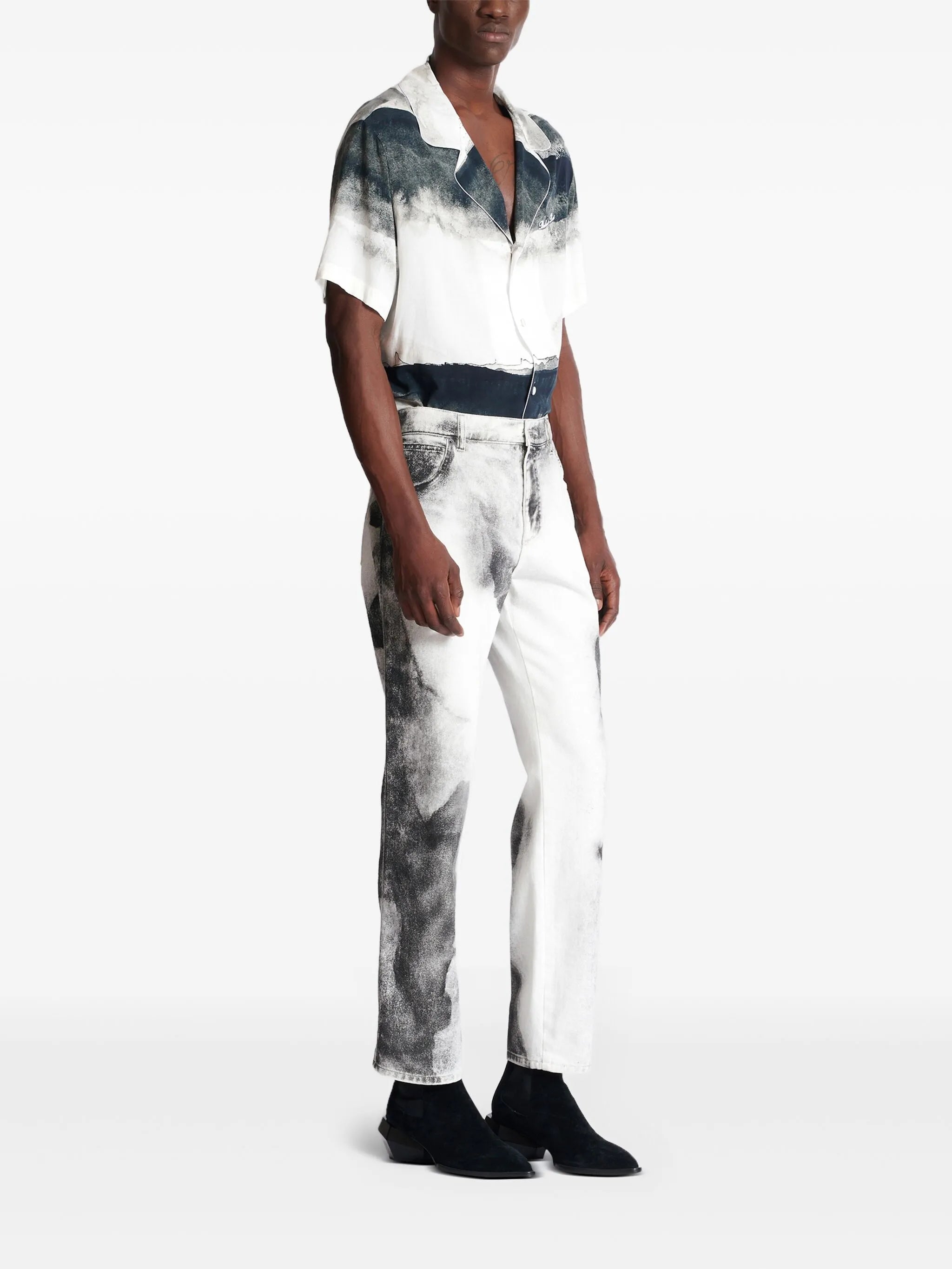 Moon Print jeans