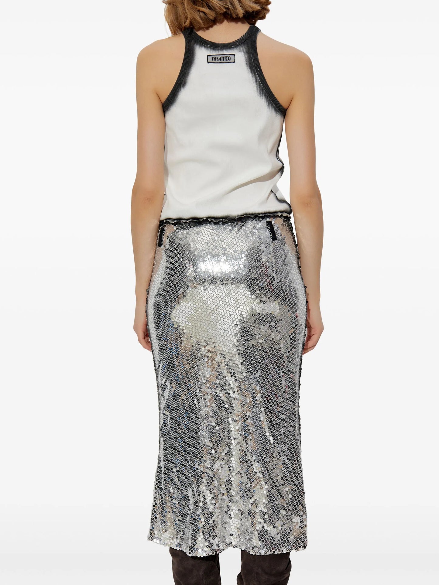 panelled midi dress
