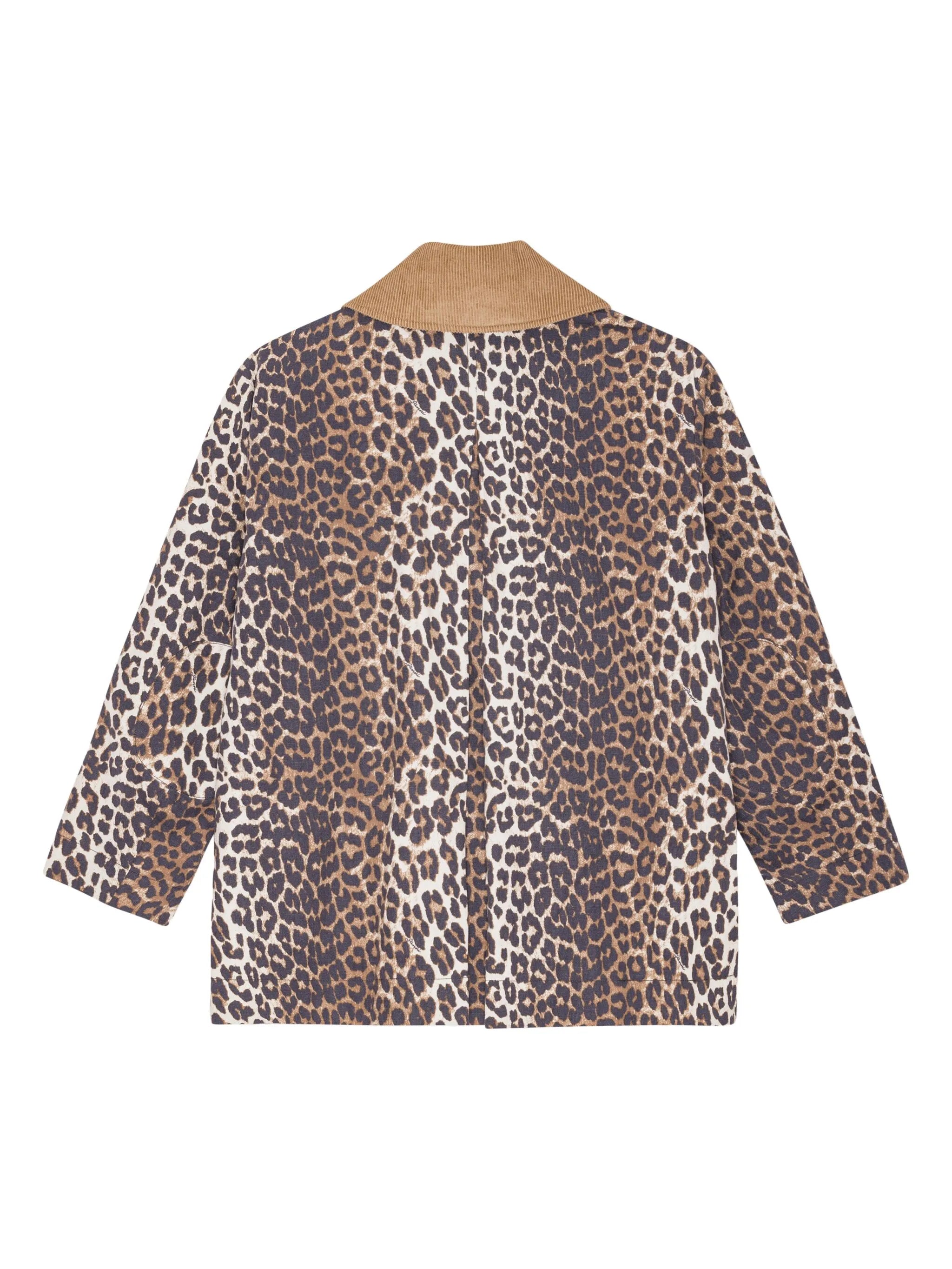 leopard-print bomber jacket