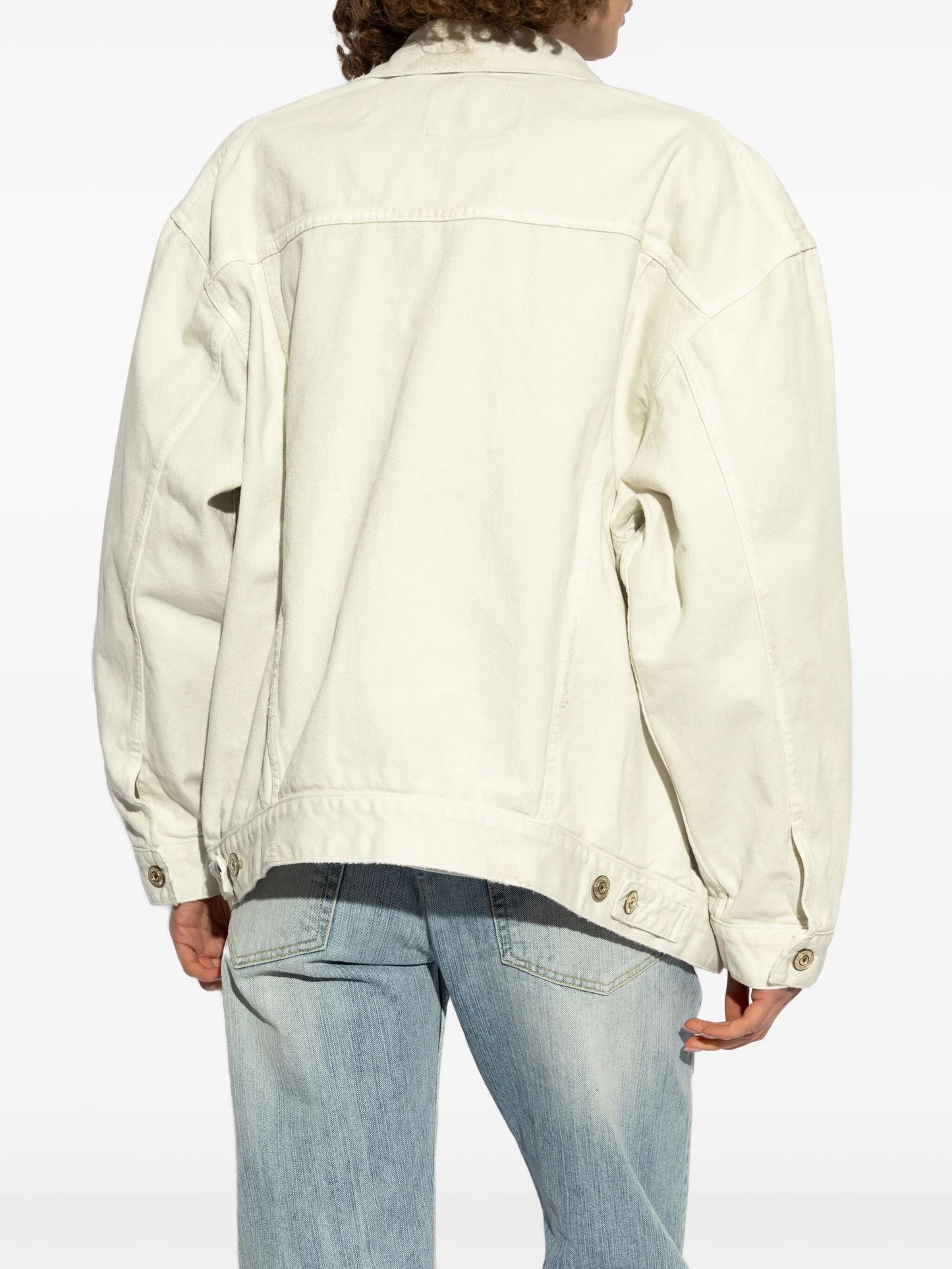 logo-print denim jacket