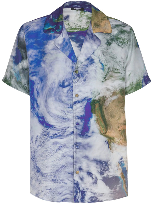 Earth-print shirt