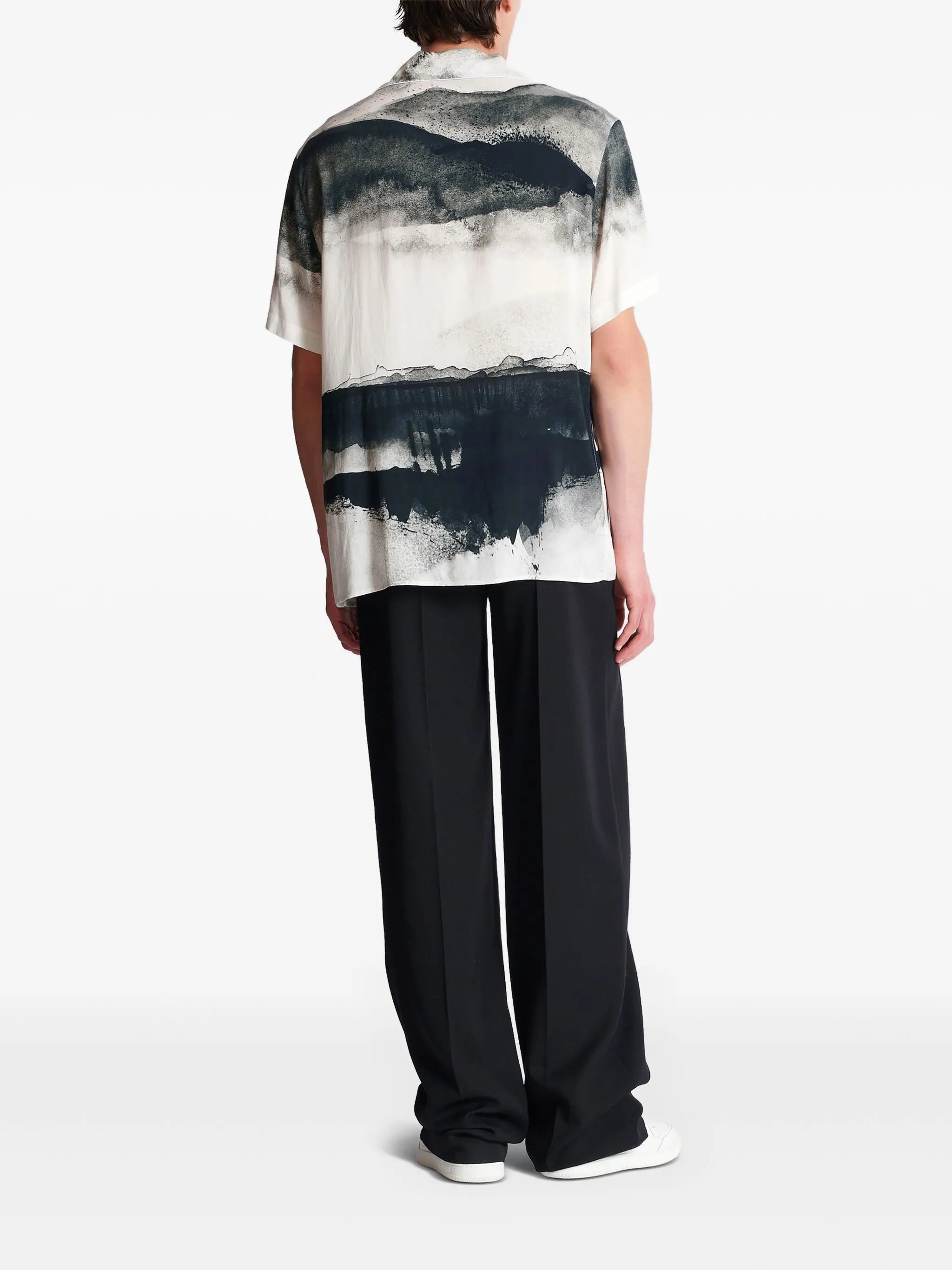 Moon-print shirt
