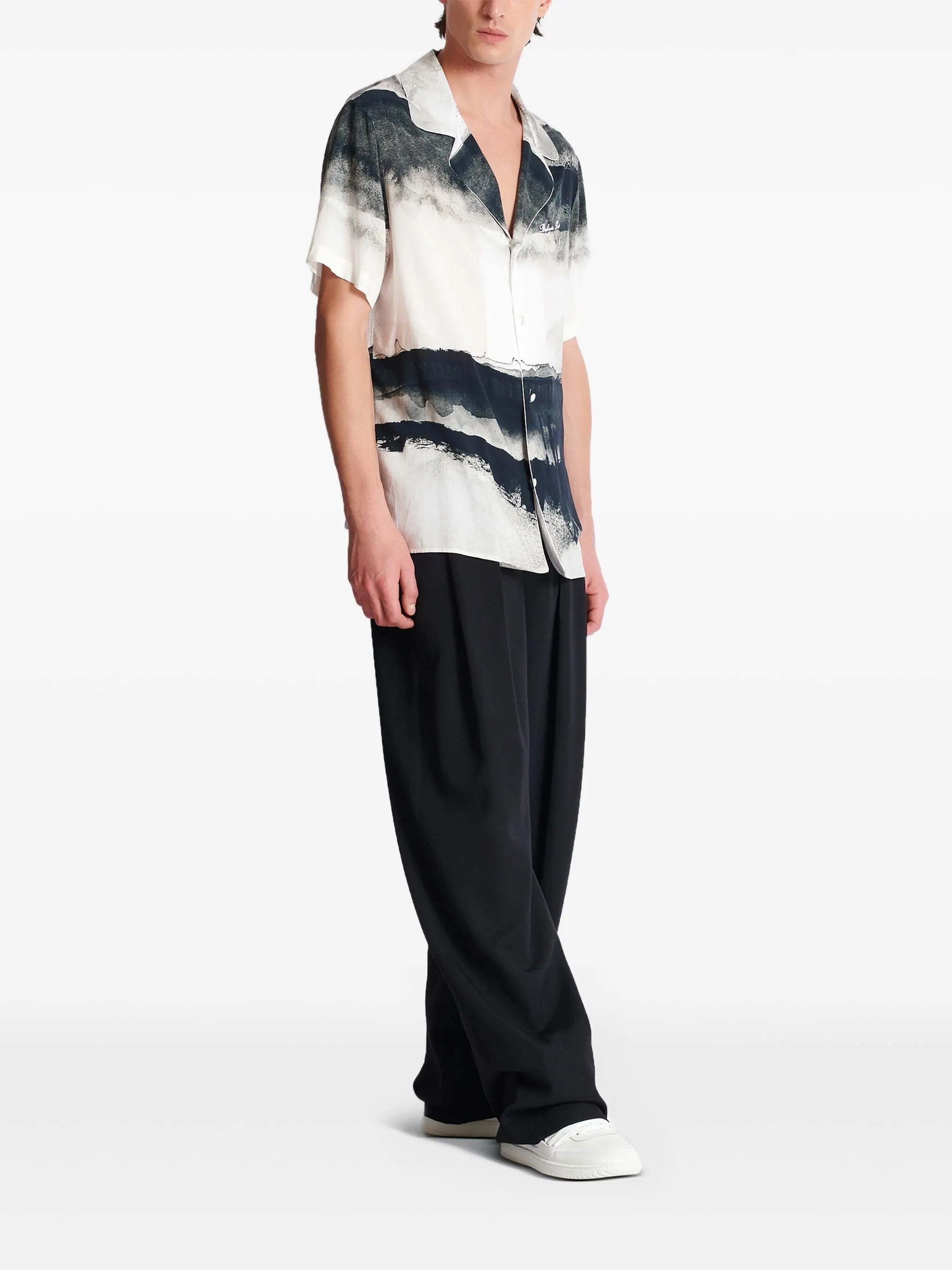 Moon-print shirt