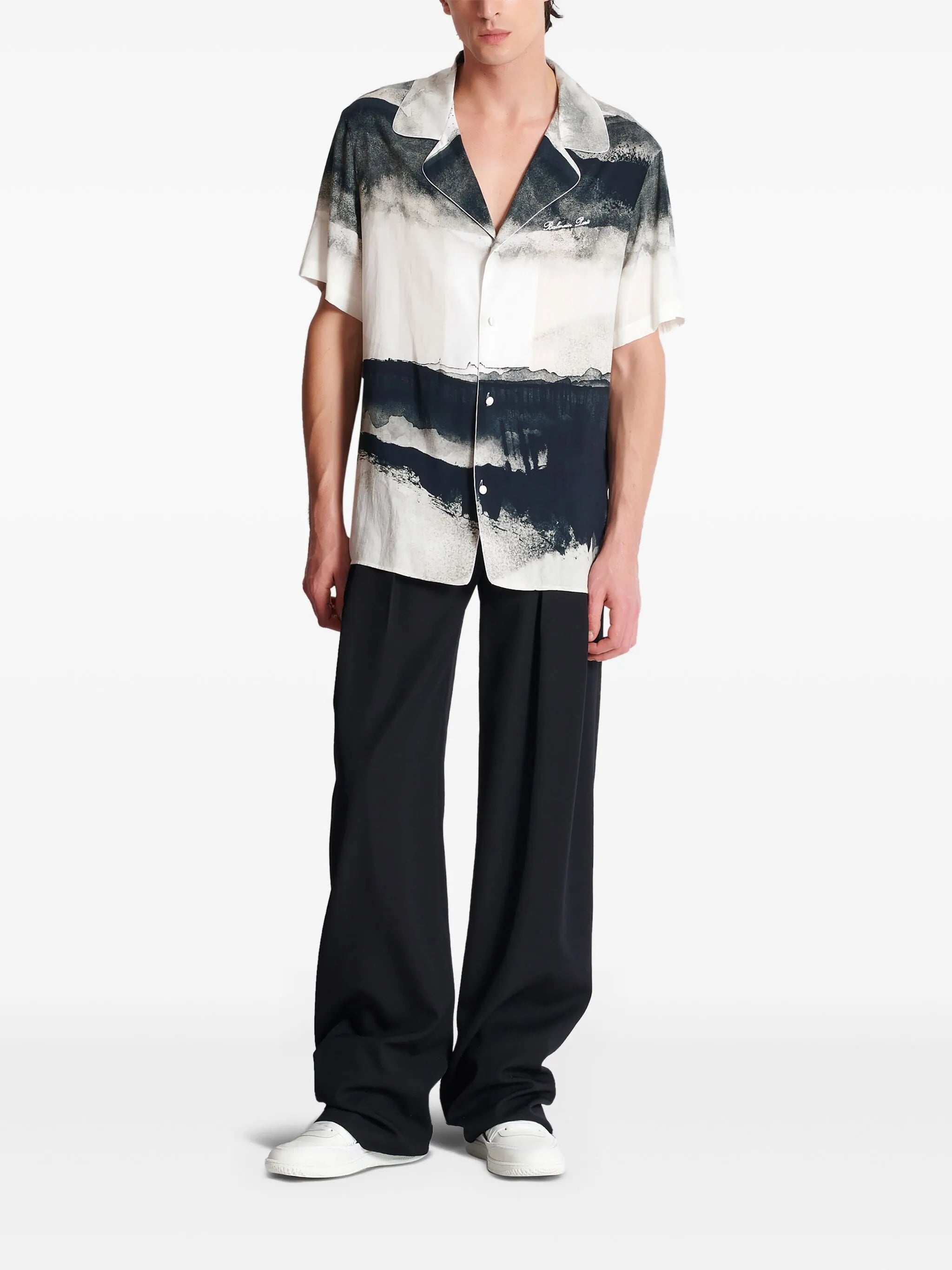 Moon-print shirt