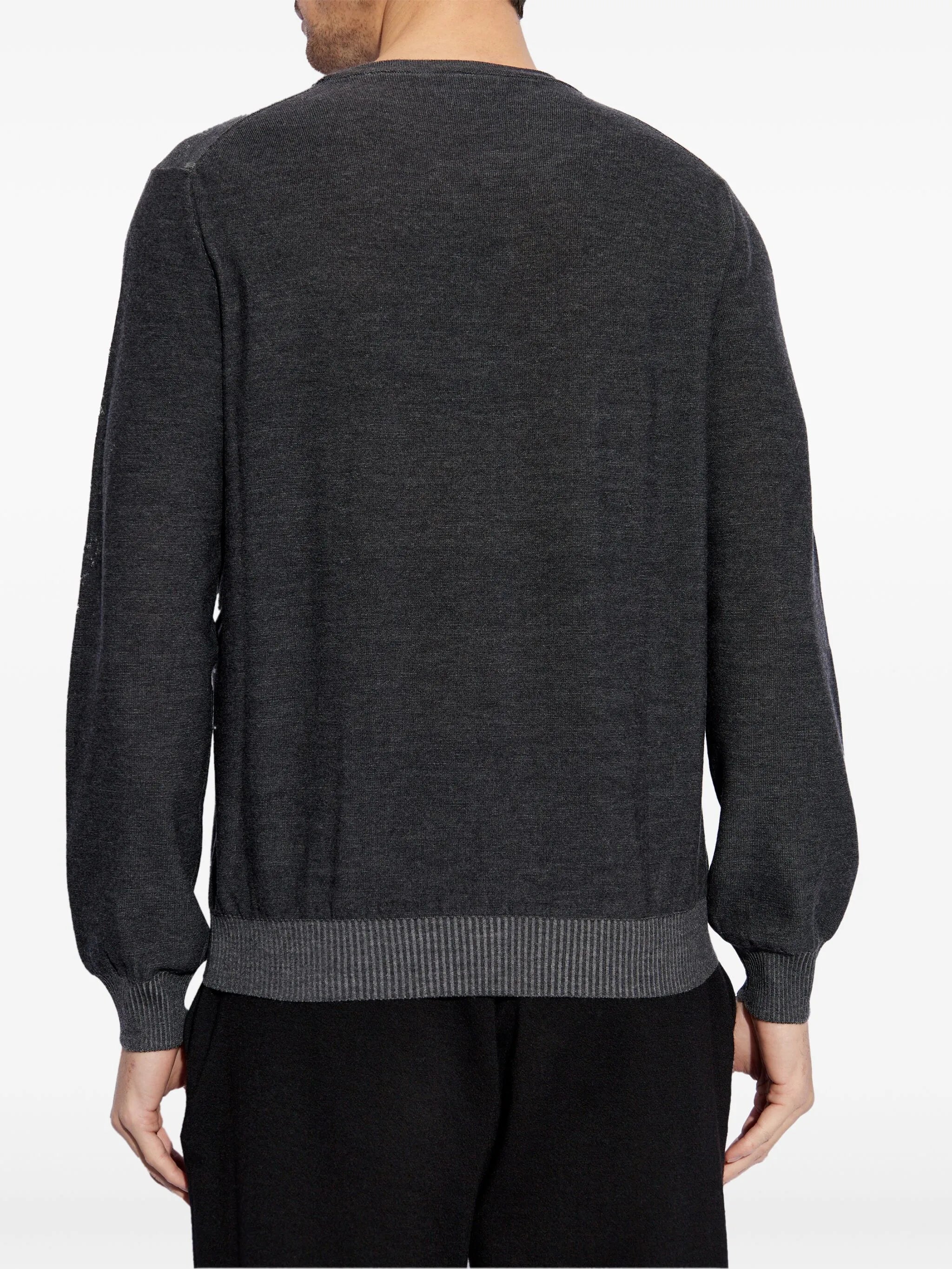 skull-intarsia sweater
