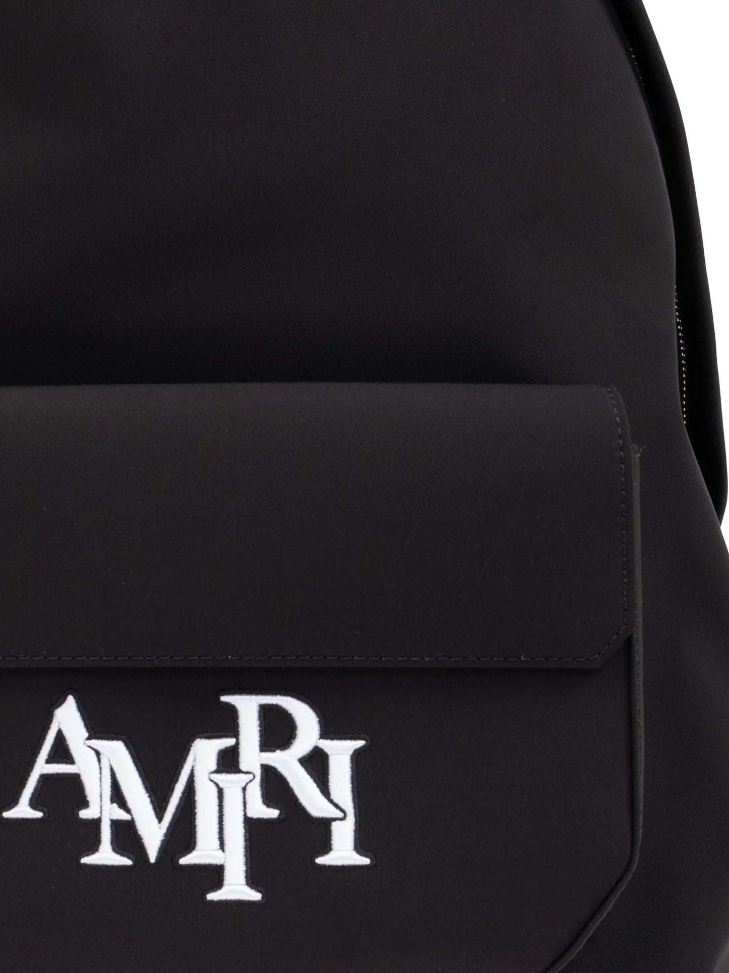 logo-embroidered backpack
