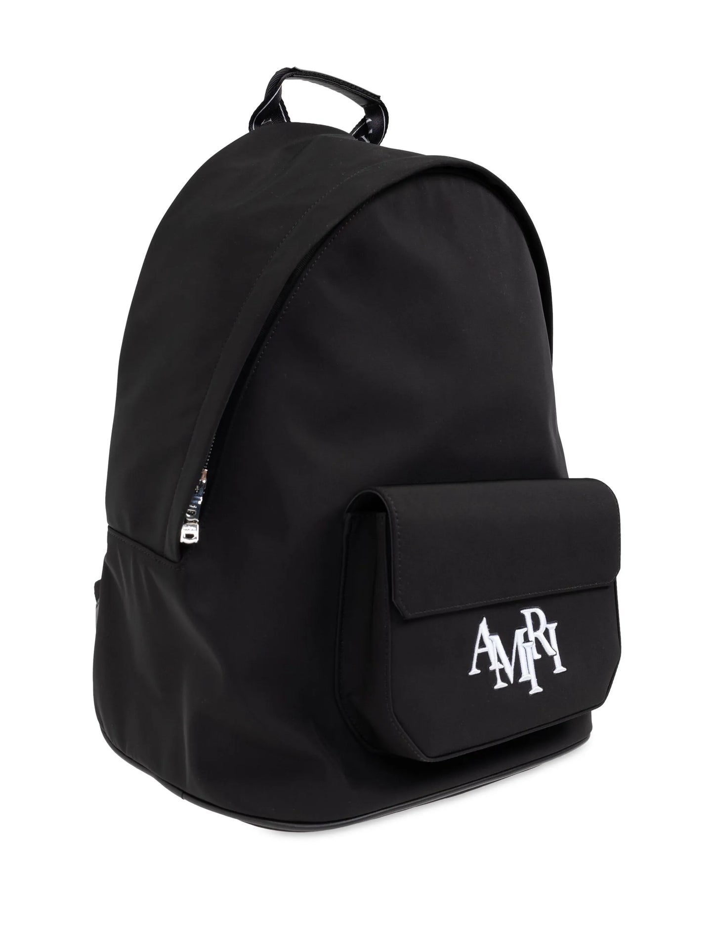 logo-embroidered backpack