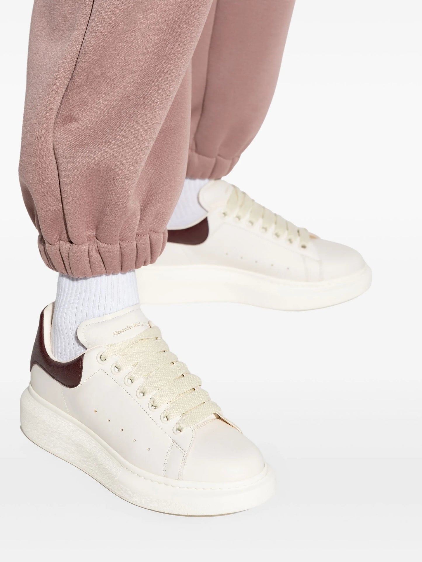 Oversized leather sneakers