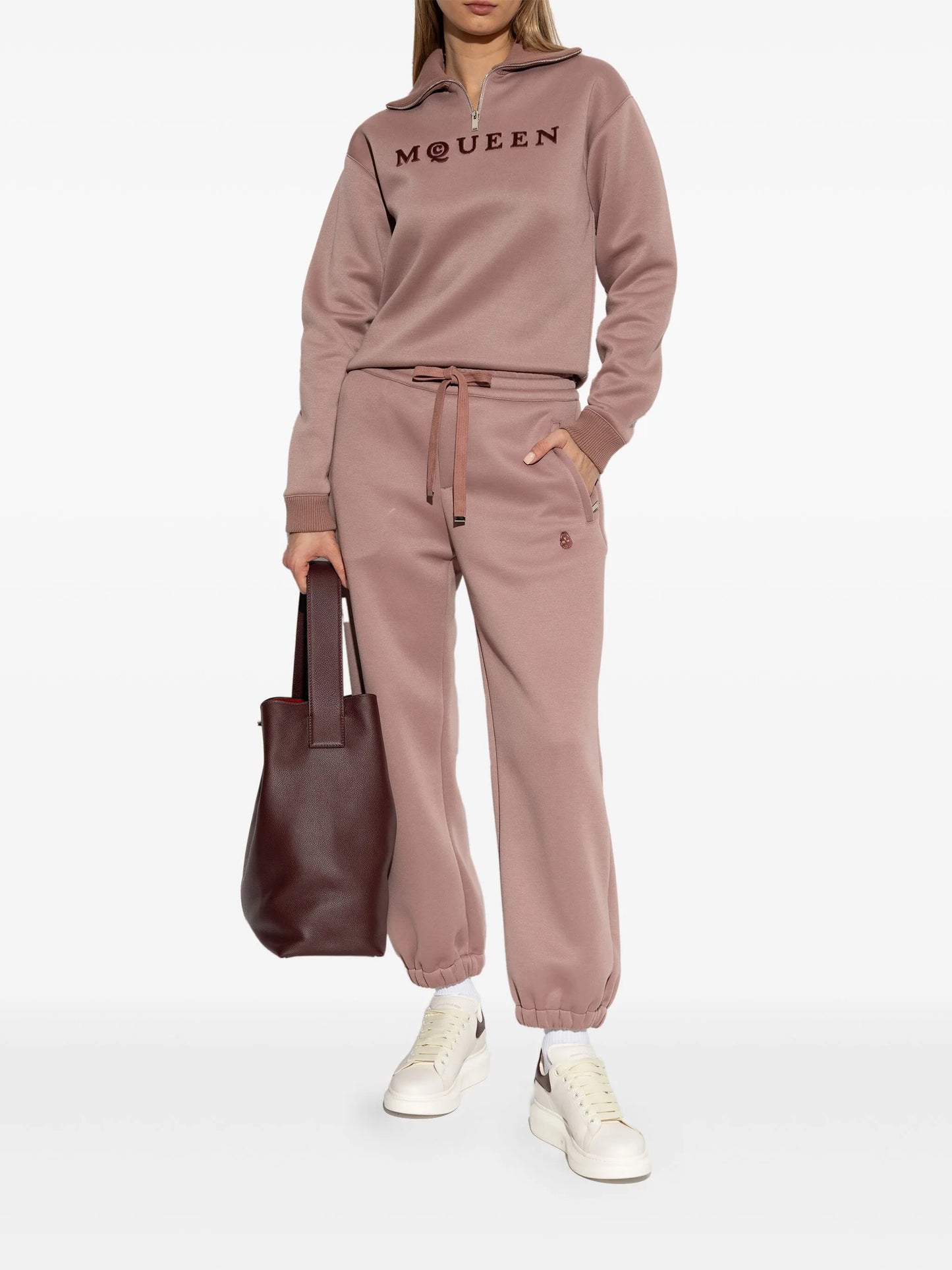 Oversized leather sneakers
