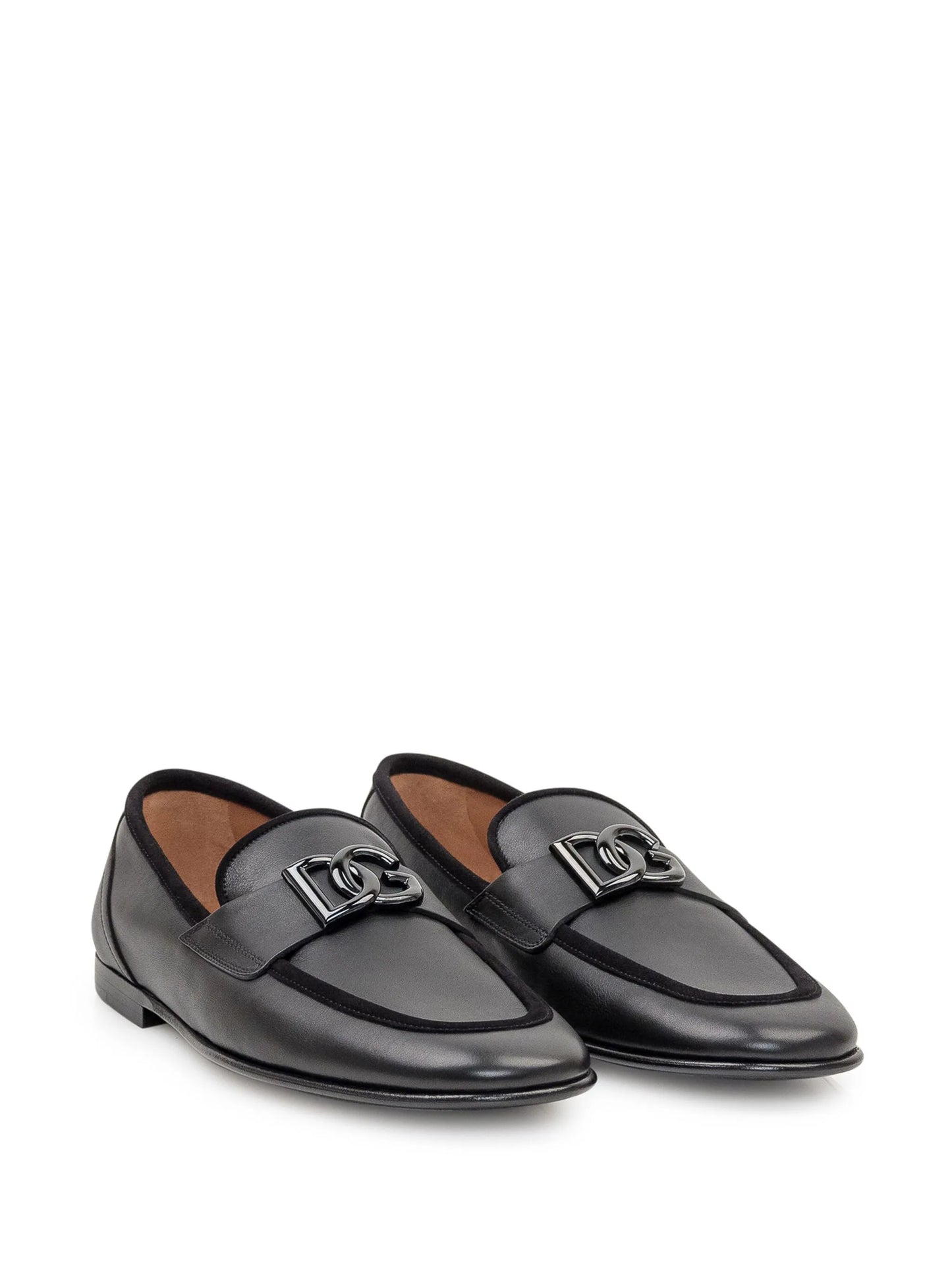 logo plaque loafers