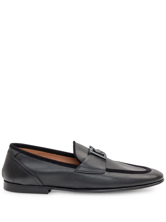 logo plaque loafers
