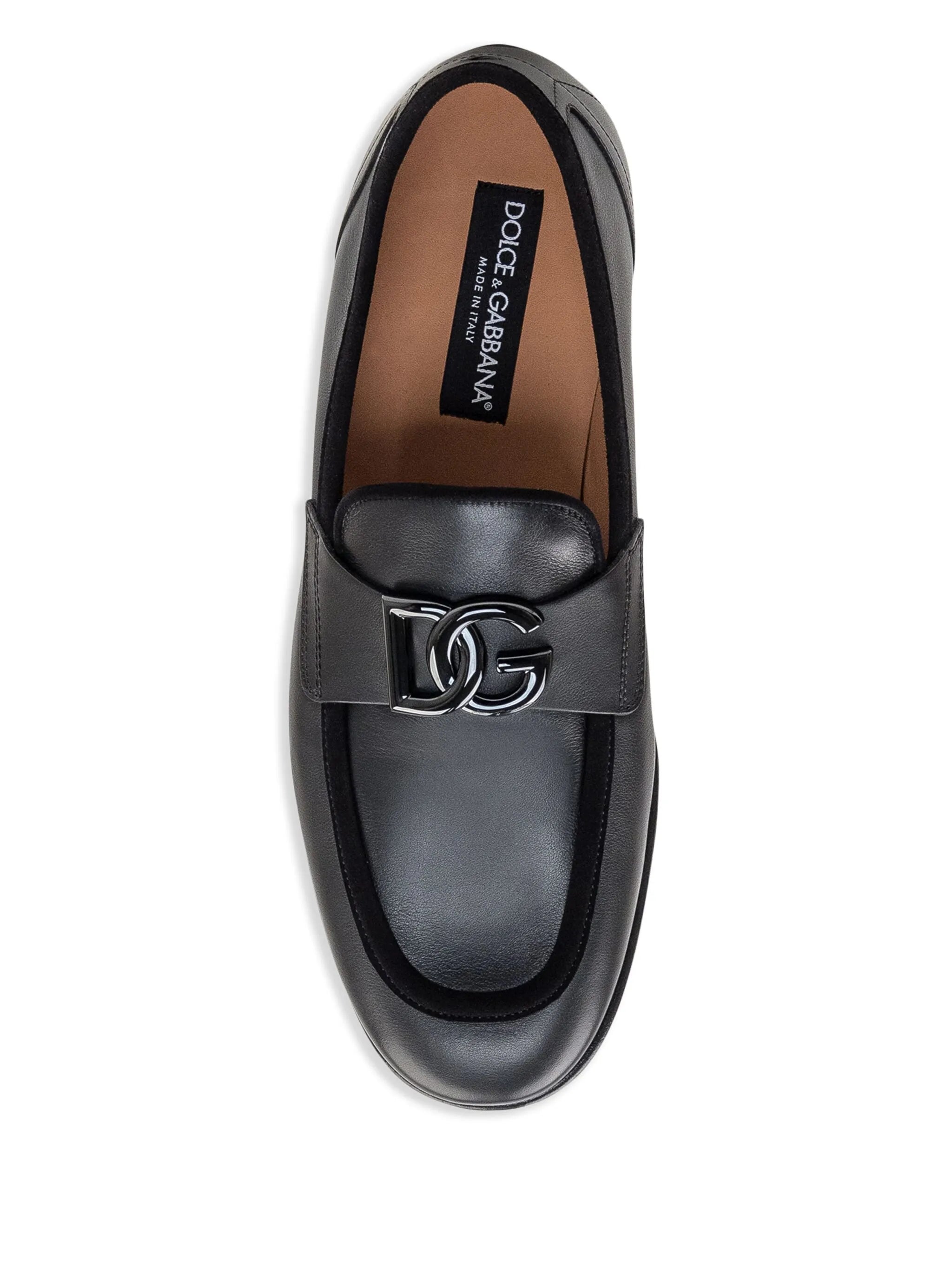 logo plaque loafers