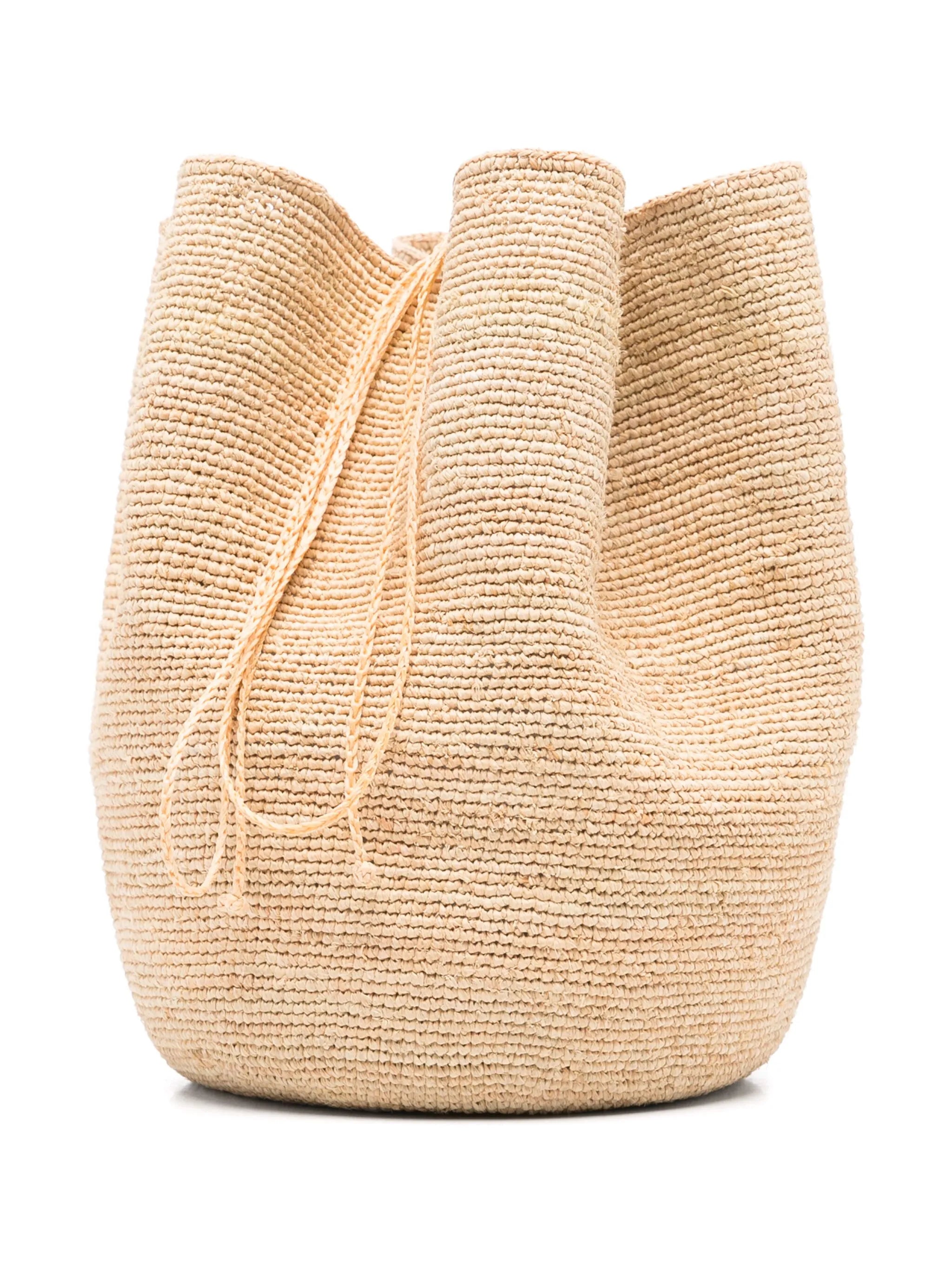 woven monogram shoulder bag