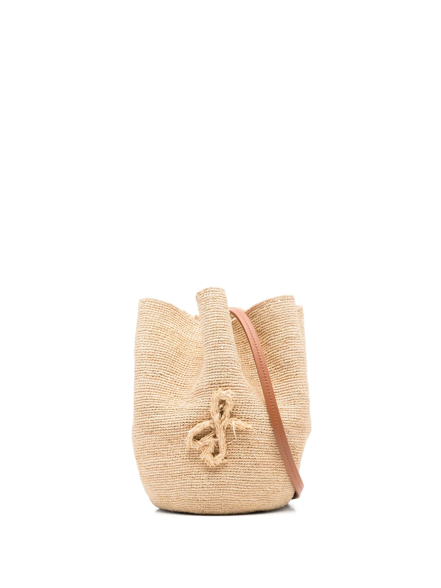 woven monogram shoulder bag