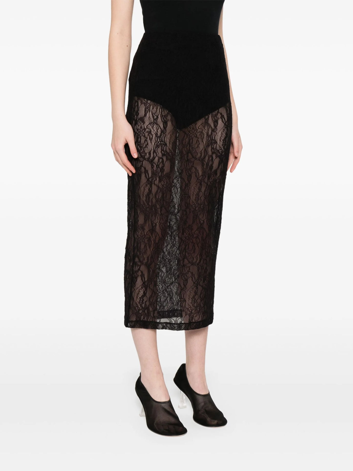lace midi skirt