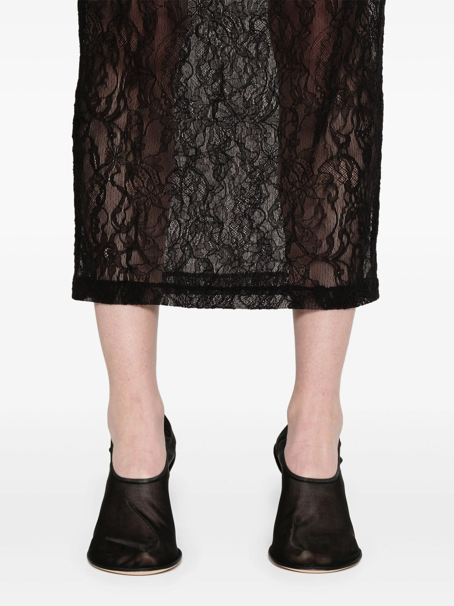 lace midi skirt