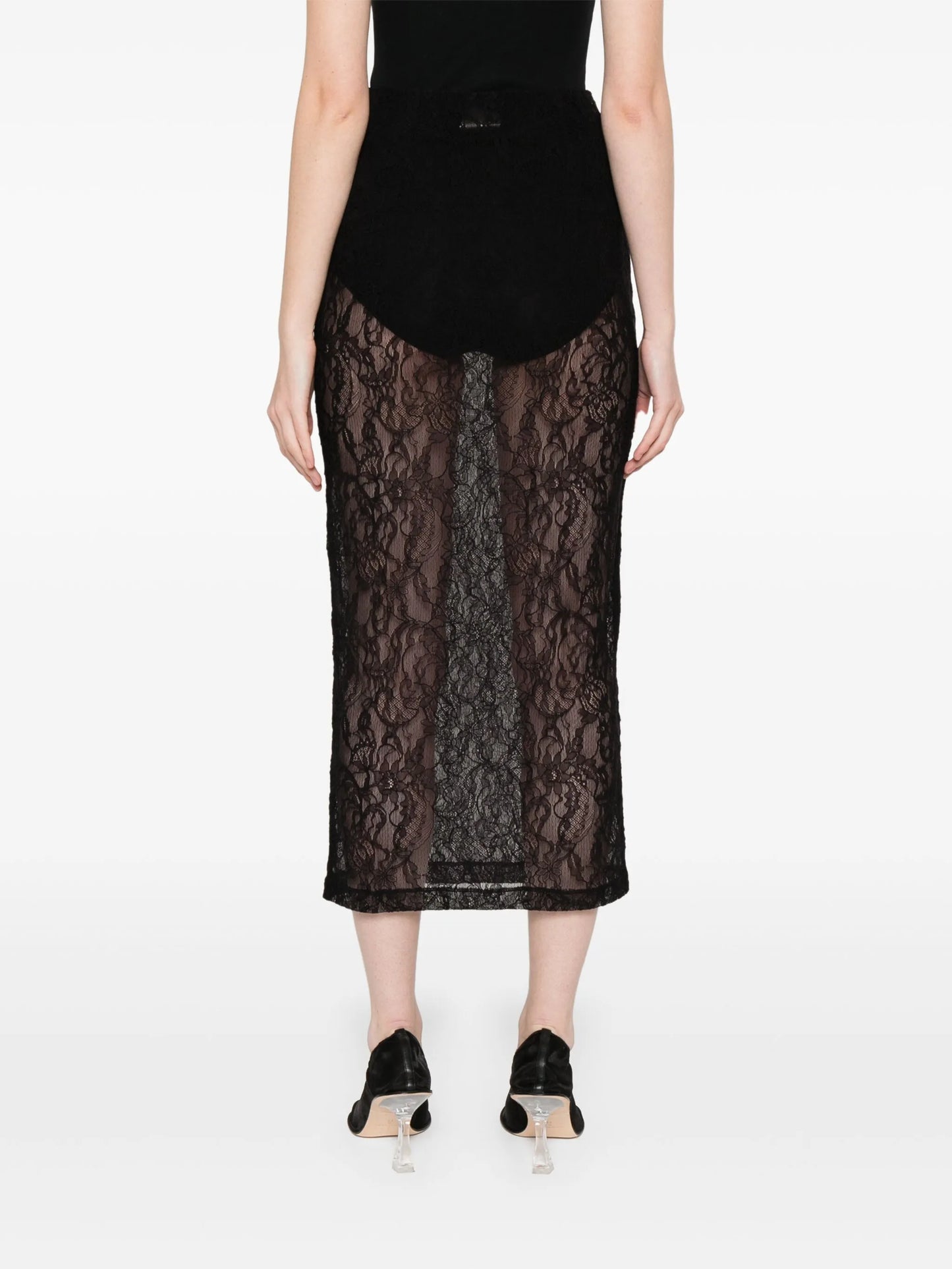 lace midi skirt